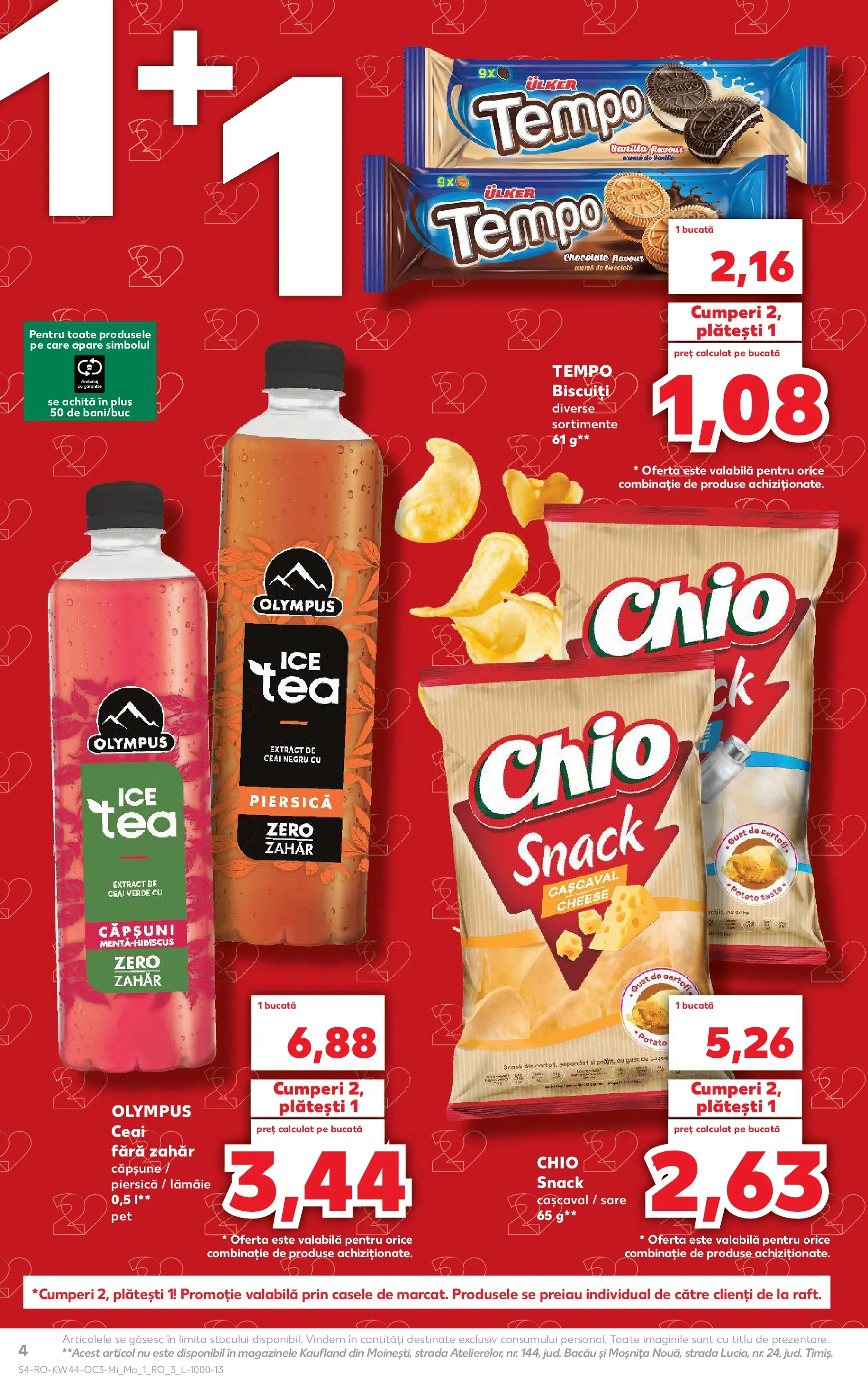 Catalog Kaufland 29 Octombrie - 3 Noiembrie 2025 | Pagina 4 | Produse: Piersică, Ceai, Căpșuni, Biscuiți