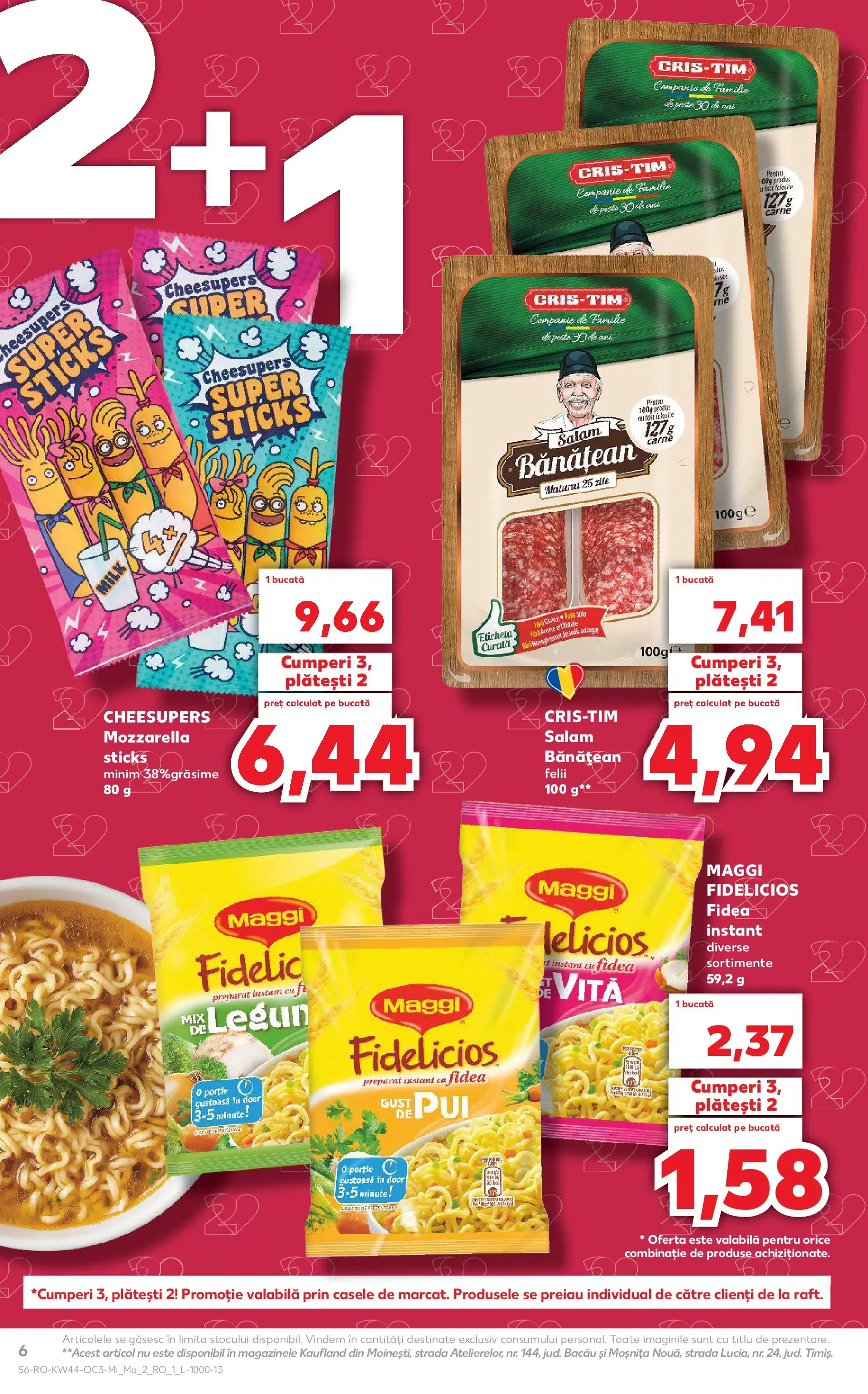 Catalog Kaufland 29 Octombrie - 3 Noiembrie 2025 | Pagina 6 | Produse: Hacıyatmaz Kedi Oyuncağı, Mozzarella, Salam, Pește