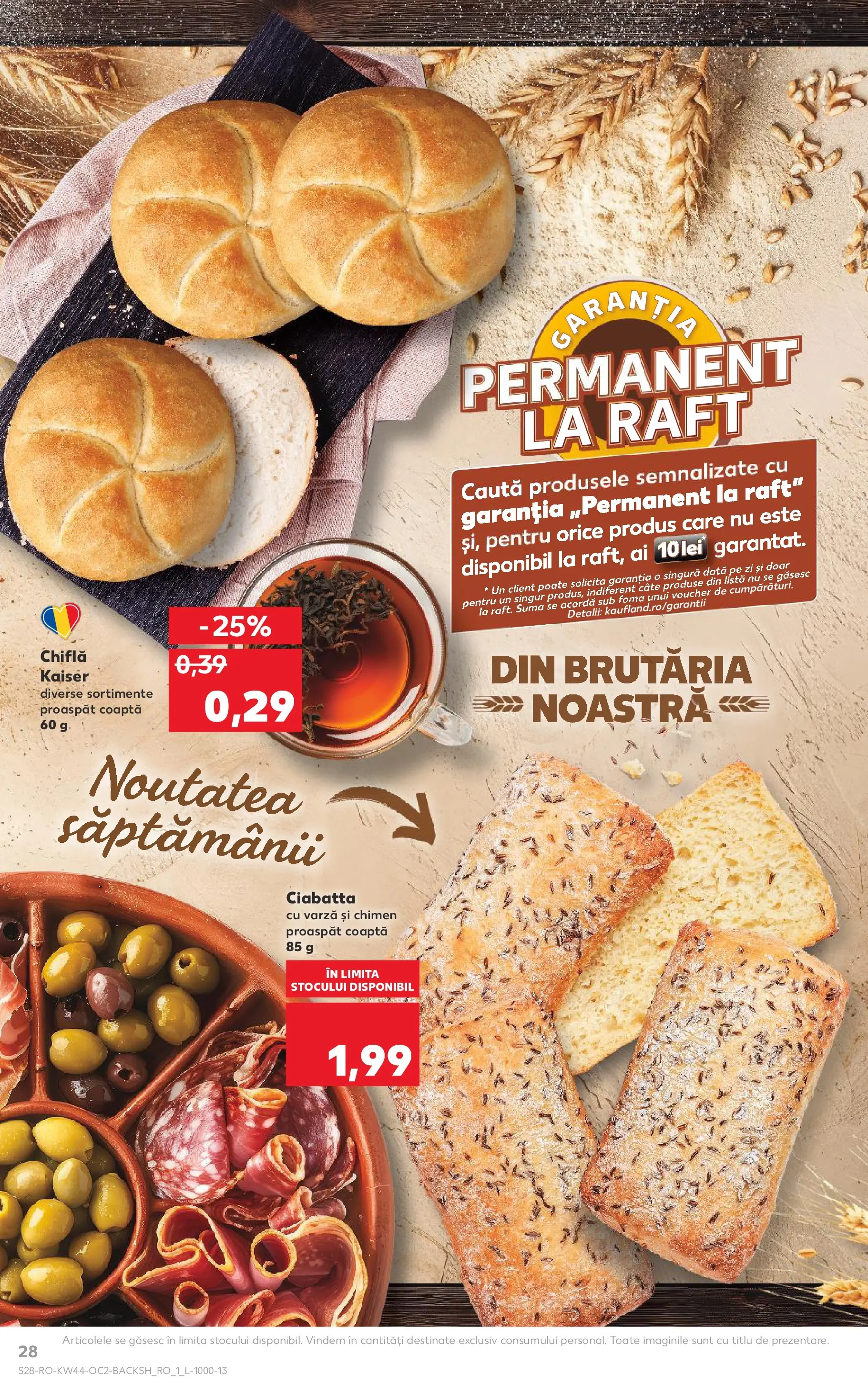 Catalog Kaufland 29 Octombrie - 3 Noiembrie 2025 | Pagina 28 | Produse: Varză, Raft, Chiflă