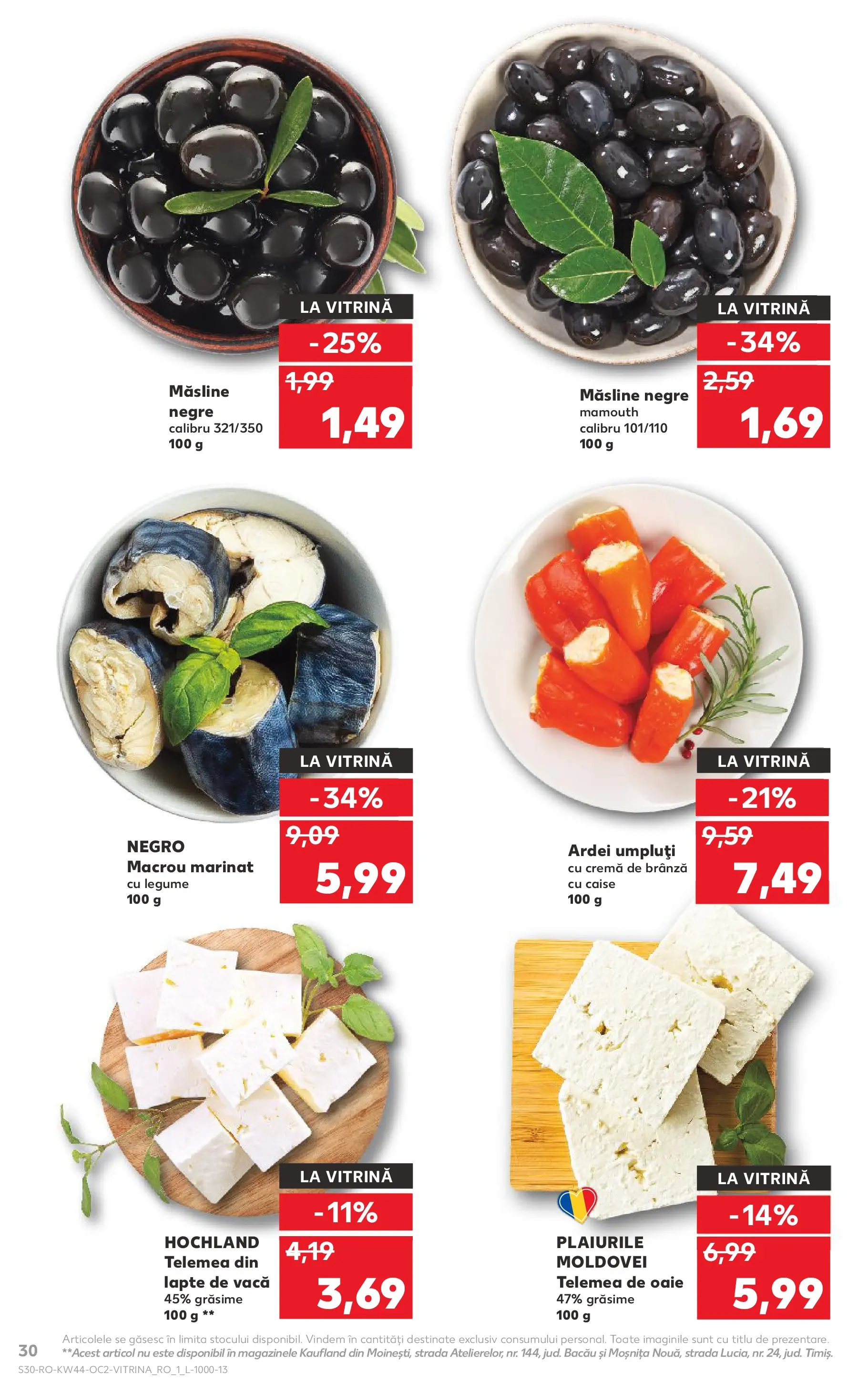 Catalog Kaufland 29 Octombrie - 3 Noiembrie 2025 | Pagina 30 | Produse: Lapte, Ardei umpluți, Ahtapot, Legume