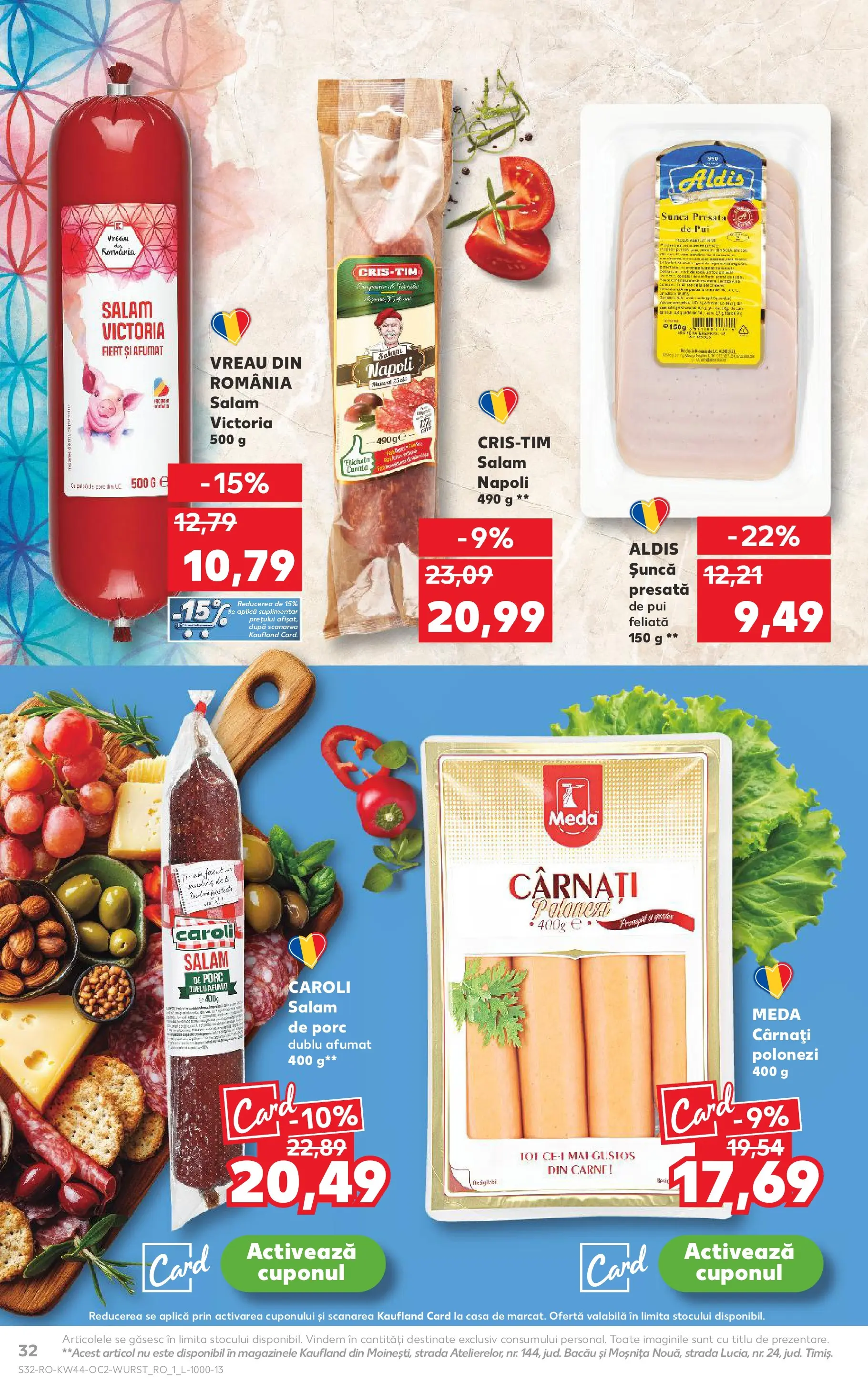 Catalog Kaufland 29 Octombrie - 3 Noiembrie 2025 | Pagina 32 | Produse: Hacıyatmaz Kedi Oyuncağı, Salam, Șuncă, Cârnați