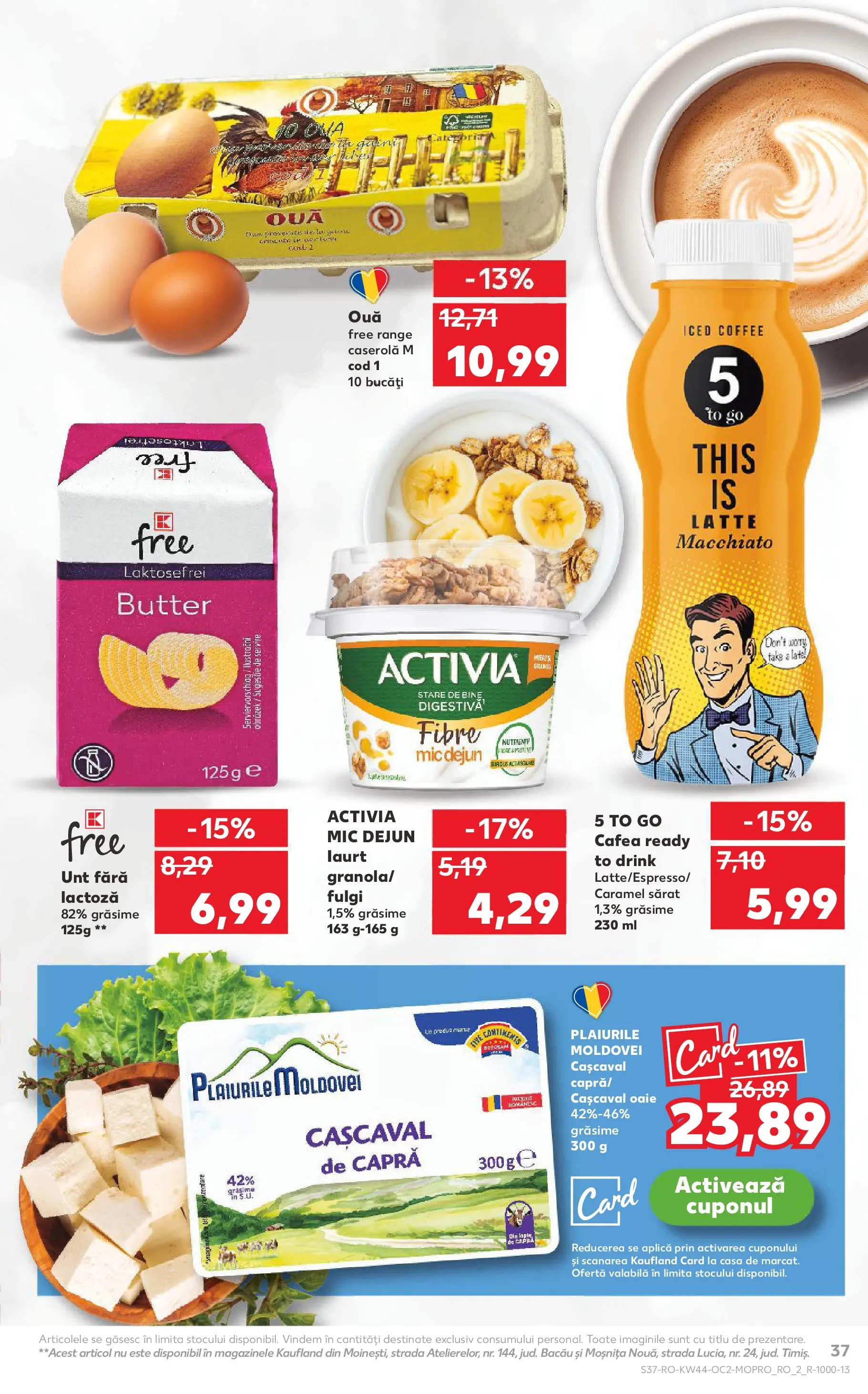 Catalog Kaufland 29 Octombrie - 3 Noiembrie 2025 | Pagina 37 | Produse: Cașcaval, Iaurt, Cafea, Fulgi
