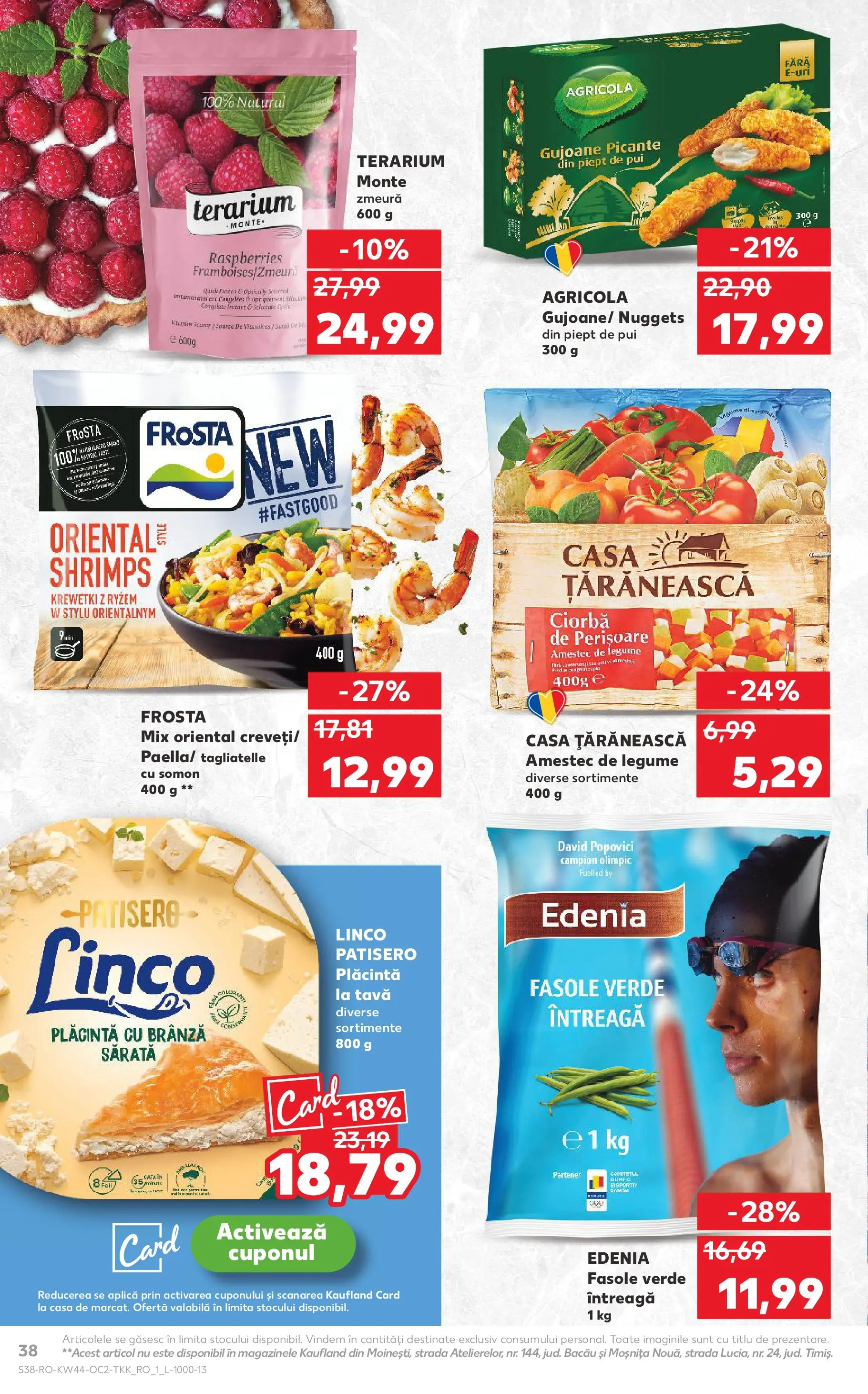 Catalog Kaufland 29 Octombrie - 3 Noiembrie 2025 | Pagina 38 | Produse: Zmeură, Plăcintă, Brânză, Legume
