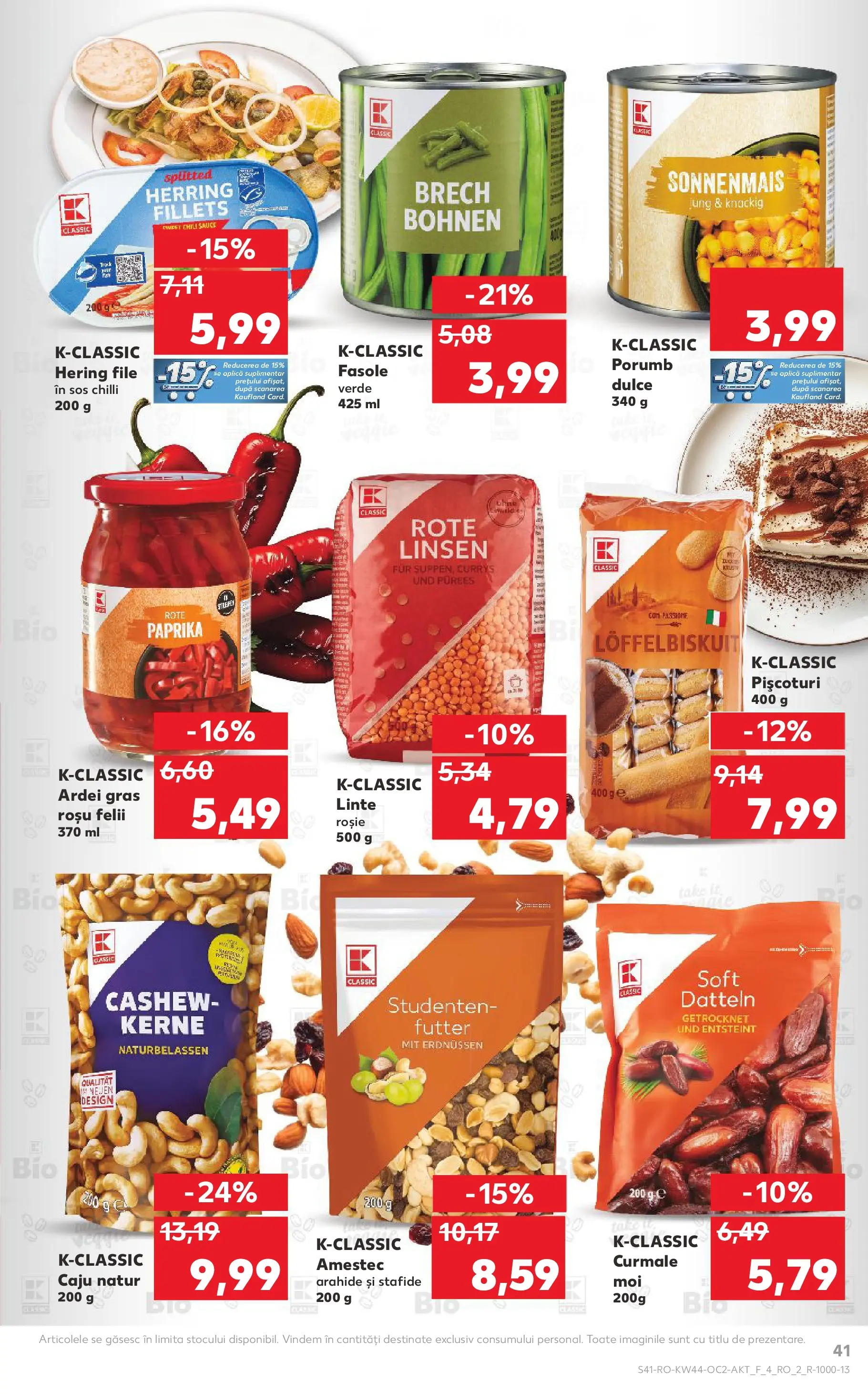 Catalog Kaufland 29 Octombrie - 3 Noiembrie 2025 | Pagina 41 | Produse: Ardei, Arahide, Caju, Sos