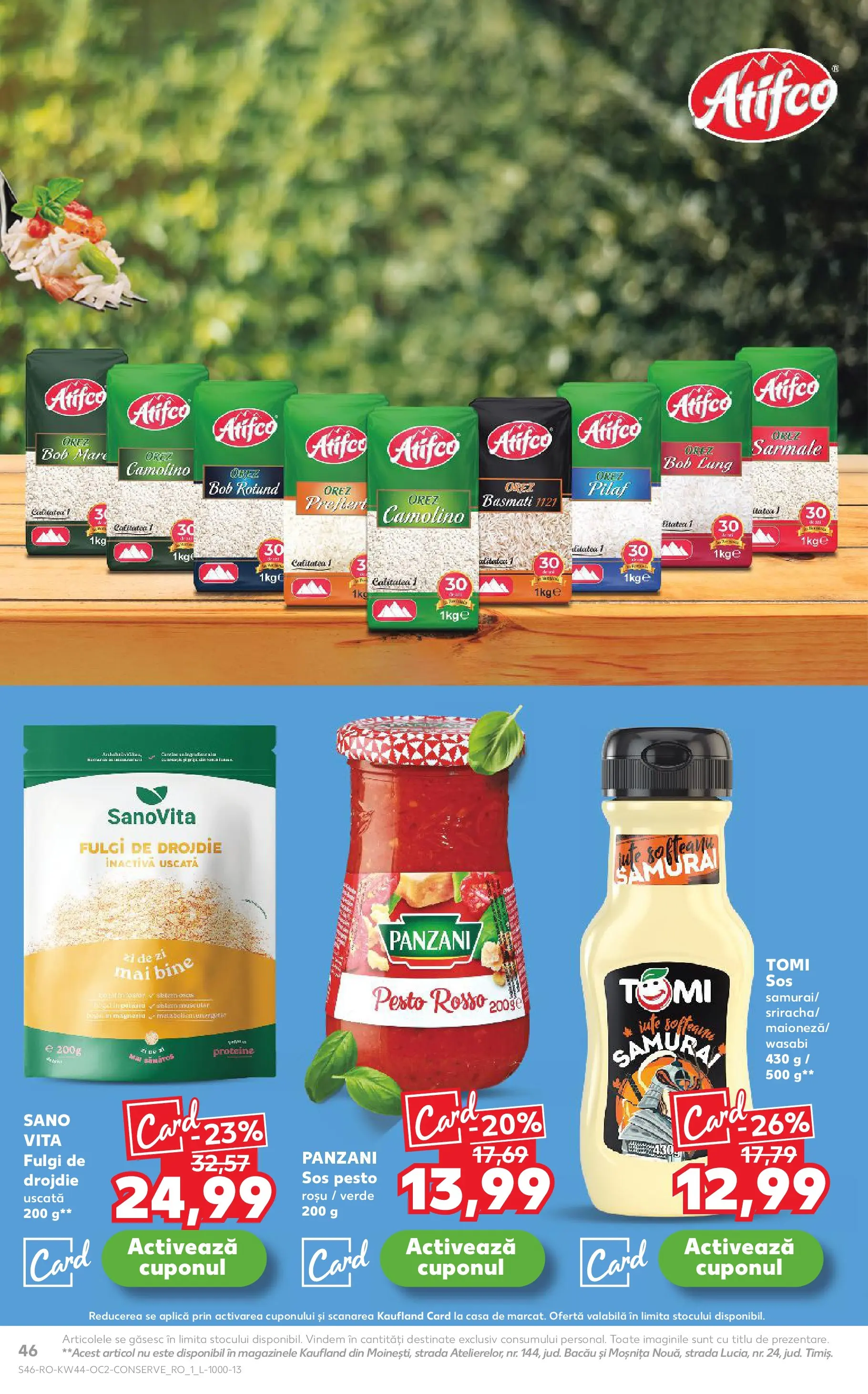 Catalog Kaufland 29 Octombrie - 3 Noiembrie 2025 | Pagina 46 | Produse: Masaüstü kılıfı, Orez, Fulgi, Sos