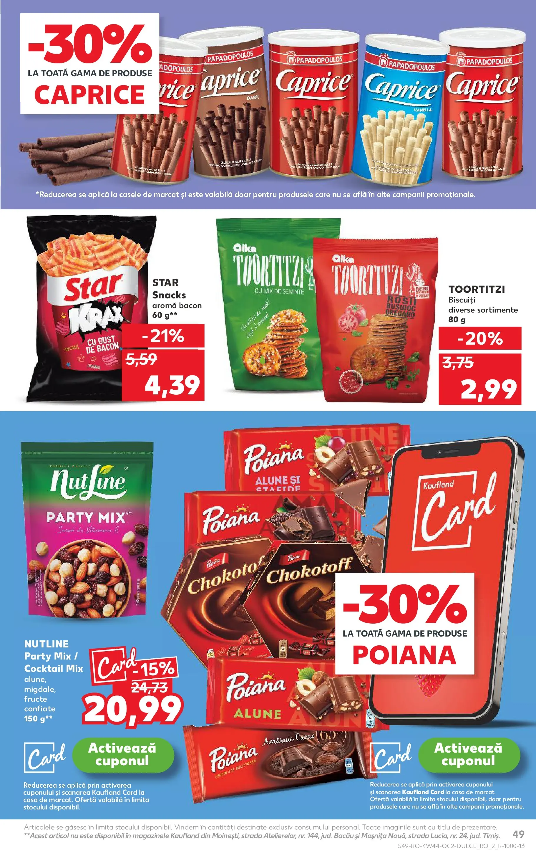 Catalog Kaufland 29 Octombrie - 3 Noiembrie 2025 | Pagina 49 | Produse: Semințe, Alune, Cacao, Biscuiți