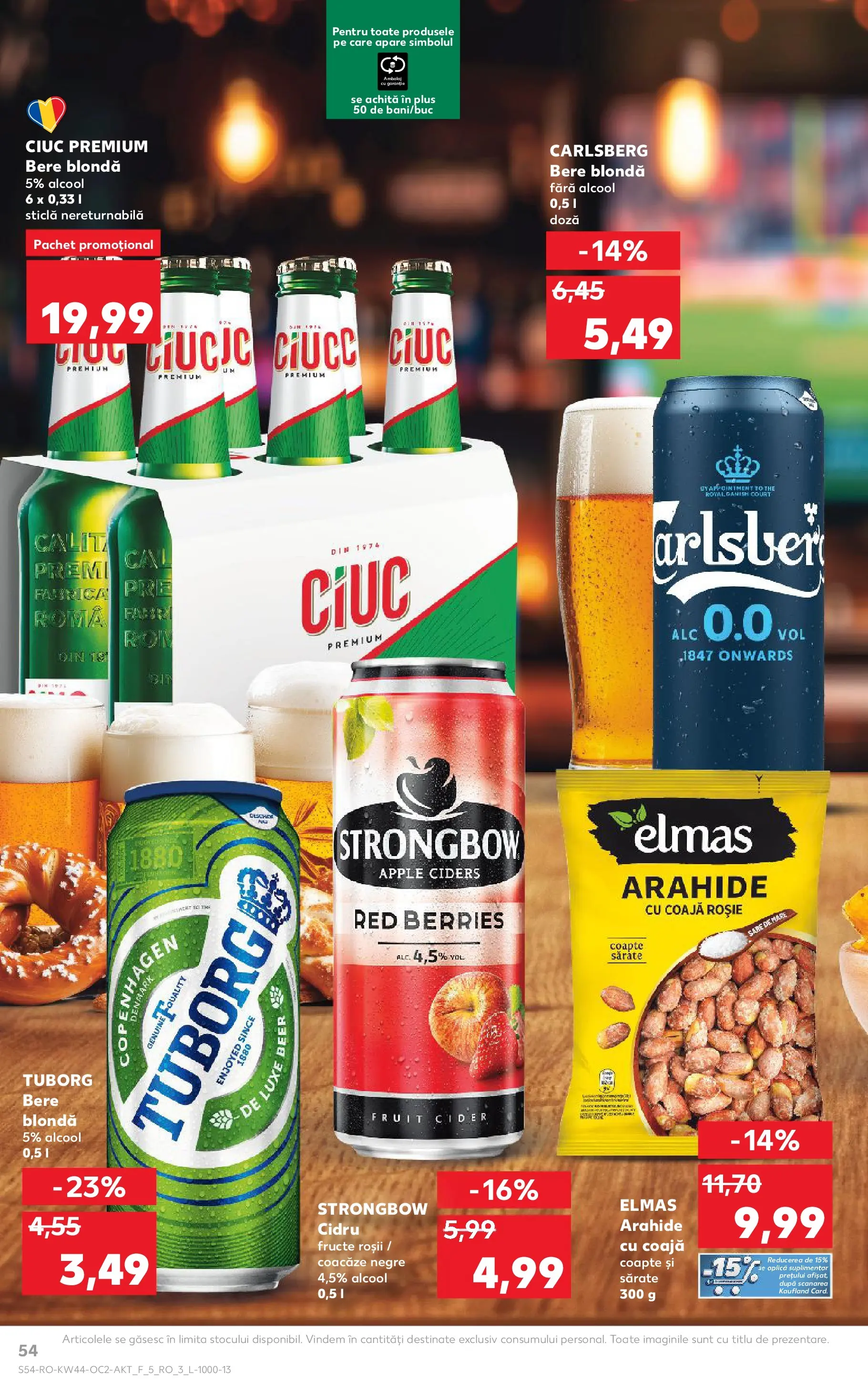 Catalog Kaufland 29 Octombrie - 3 Noiembrie 2025 | Pagina 54 | Produse: Arahide, Bere, Roșii, Fructe