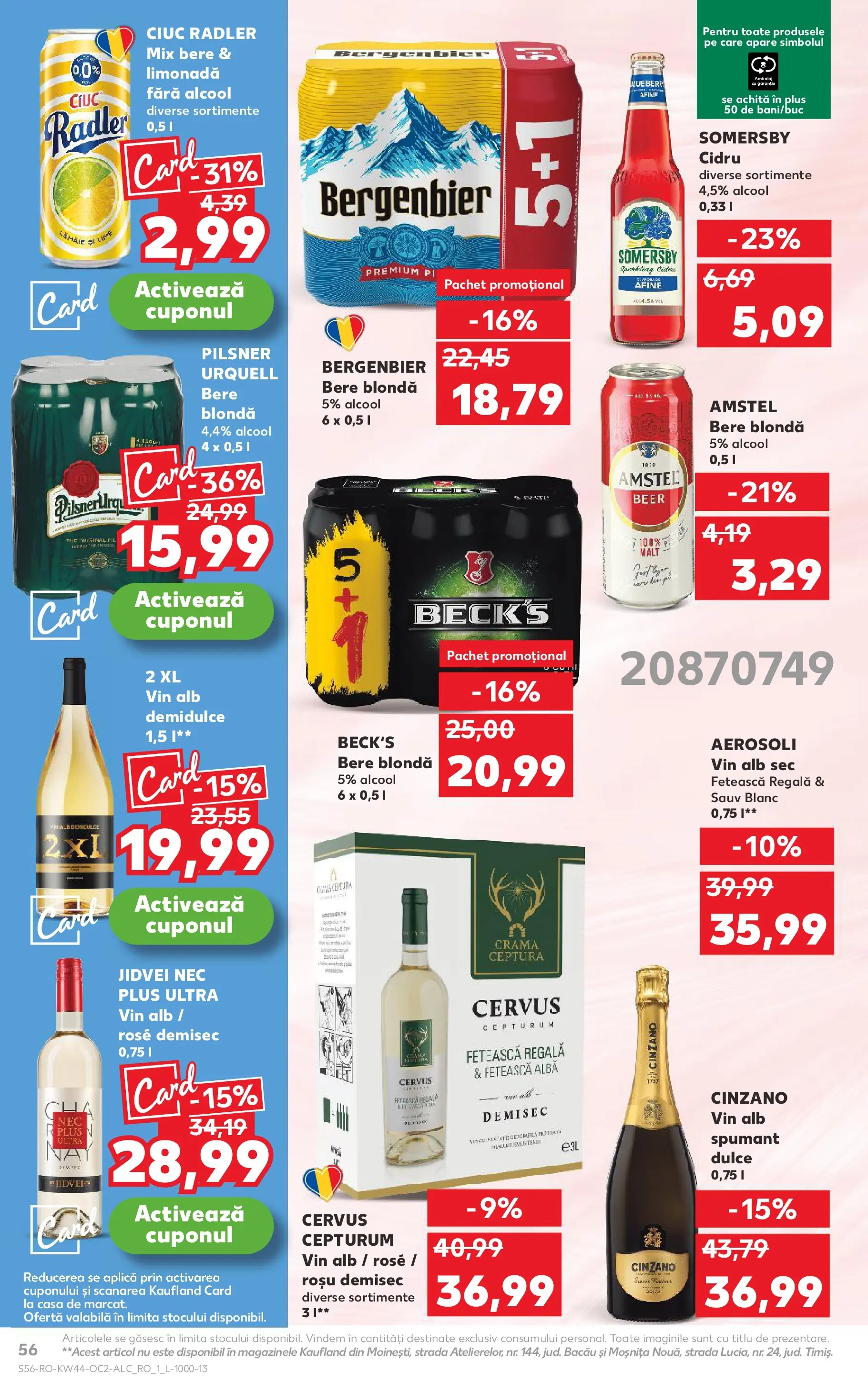 Catalog Kaufland 29 Octombrie - 3 Noiembrie 2025 | Pagina 56 | Produse: Lime, Afine, Sıcak su torbası, Plastik Kulübe