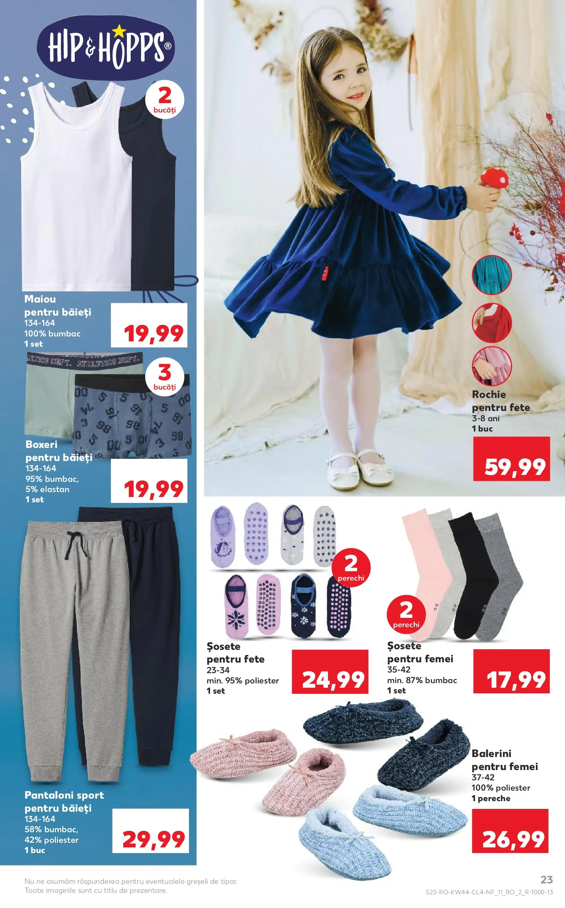 Catalog Kaufland 29 Octombrie - 3 Noiembrie 2025 | Pagina 23 | Produse: Top, Maiou, Pantaloni, Șosete
