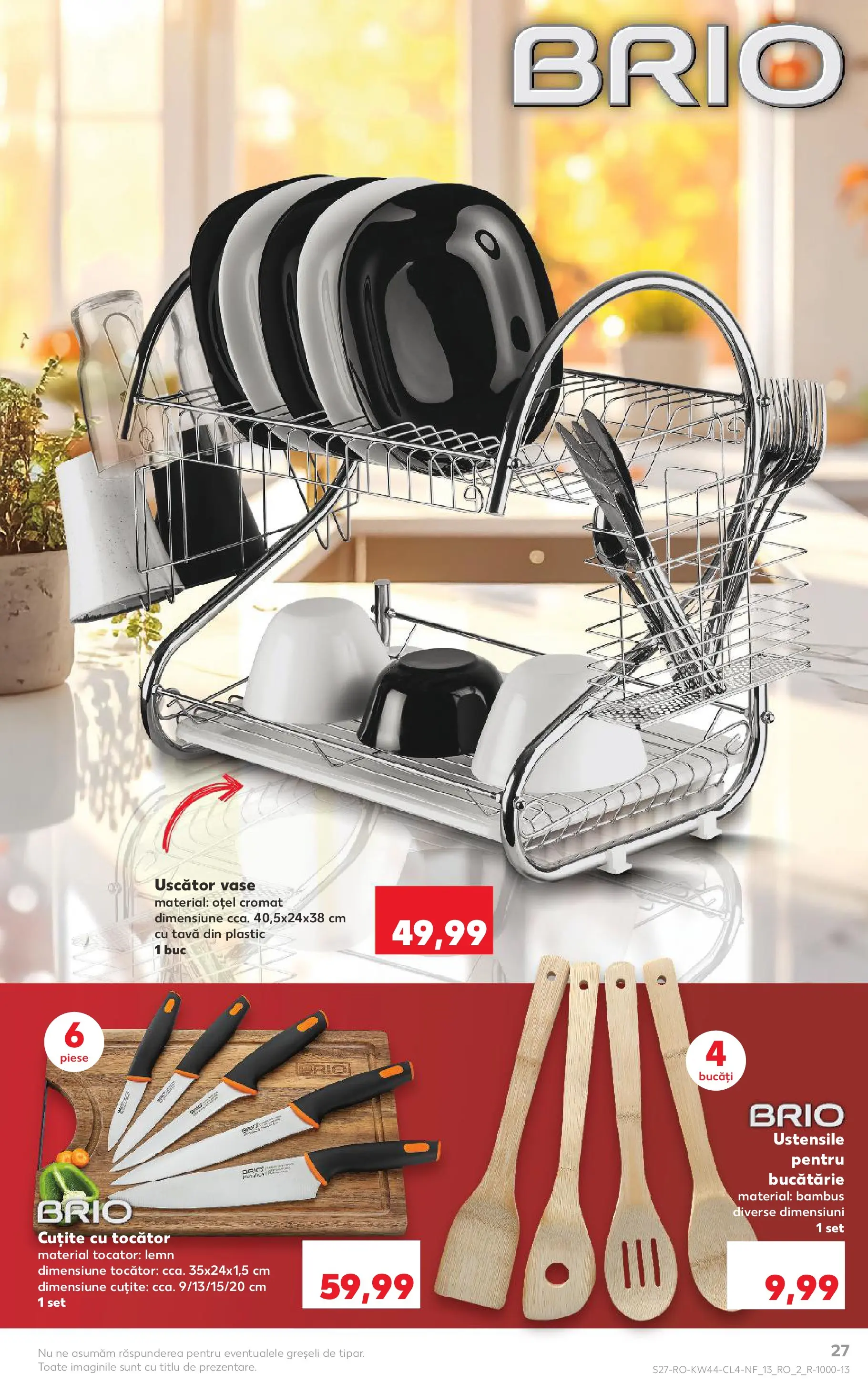Catalog Kaufland 29 Octombrie - 3 Noiembrie 2025 | Pagina 27 | Produse: Uscător, Bucătărie, Tocător