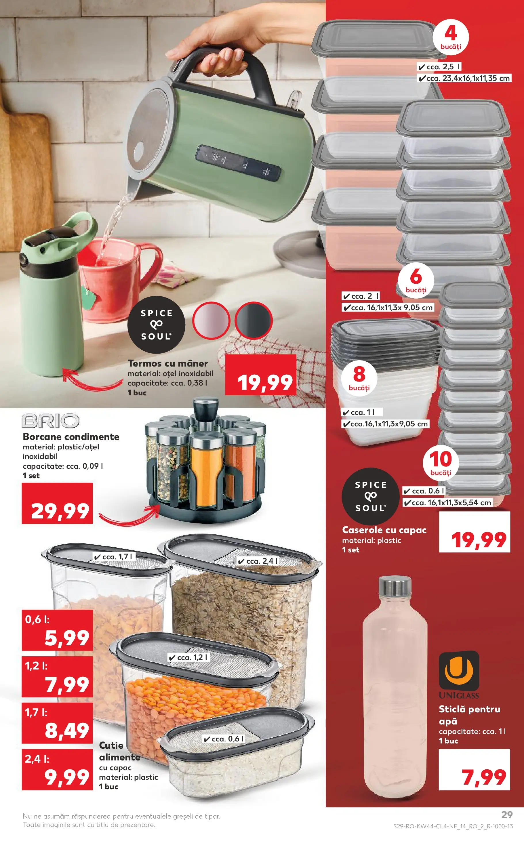 Catalog Kaufland 29 Octombrie - 3 Noiembrie 2025 | Pagina 29 | Produse: Caserole, Termos, Cutie, Condimente