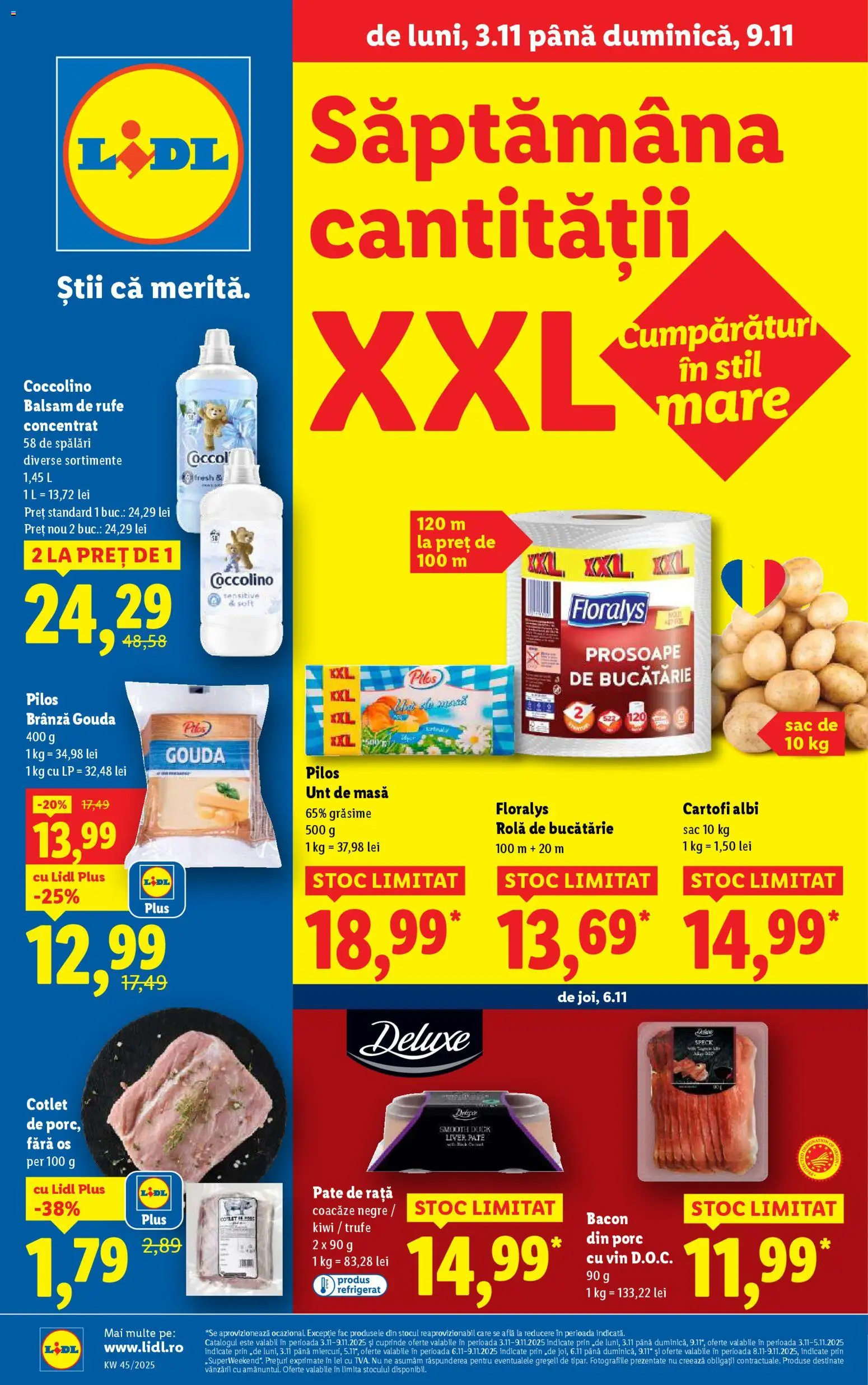 Catalog LIDL 3 - 8 Noiembrie 2025 | Pagina 1 | Produse: Lait de coco, Masă, Unt, Vin