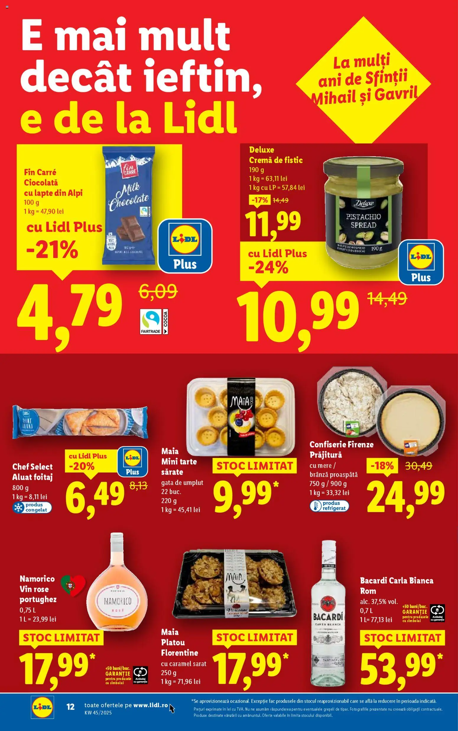Catalog LIDL 3 - 8 Noiembrie 2025 | Pagina 12 | Produse: Cremă, Mere, Rom, Fistic
