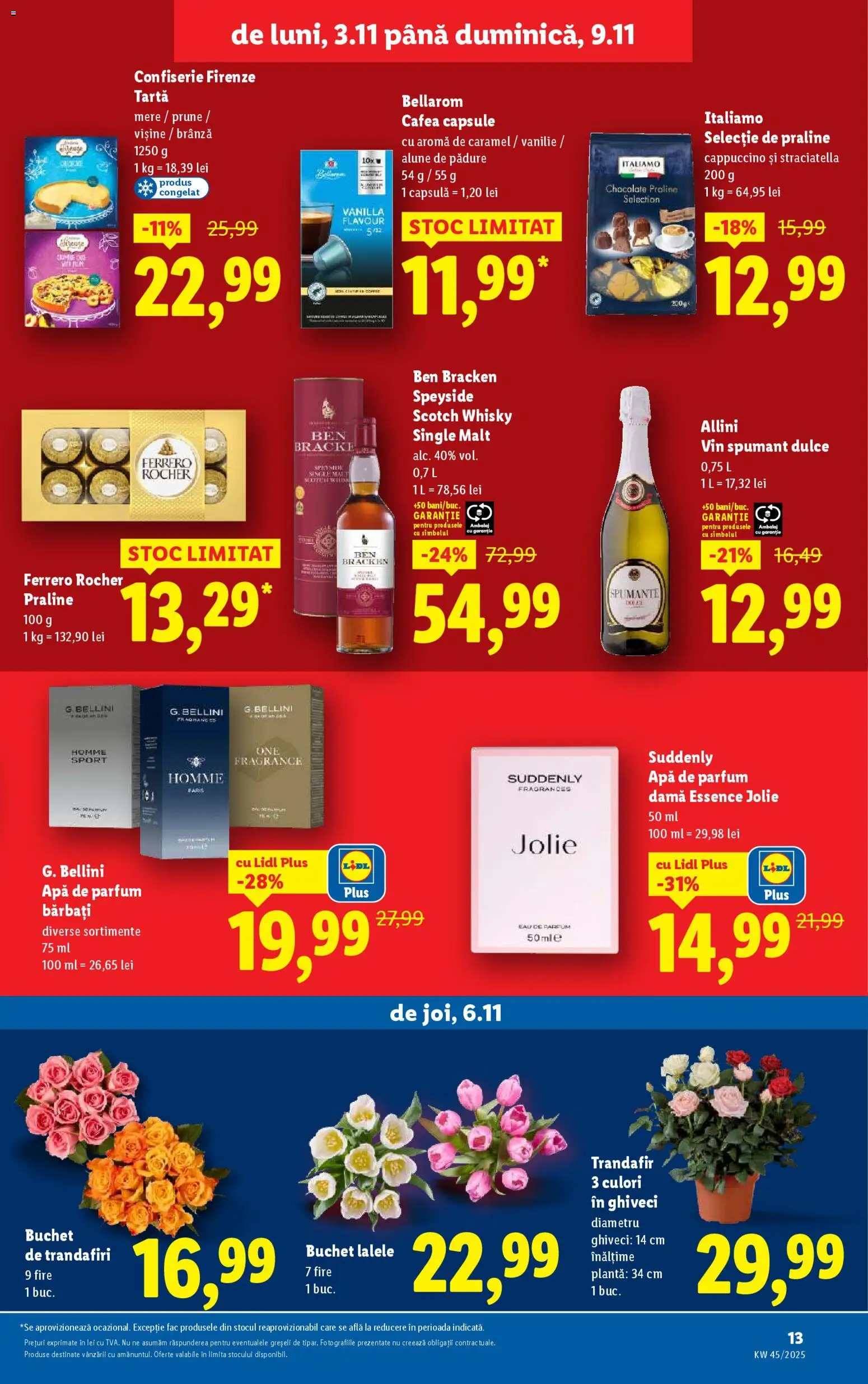Catalog LIDL 3 - 8 Noiembrie 2025 | Pagina 13 | Produse: Trandafir, Ghiveci, Parfum, Praline