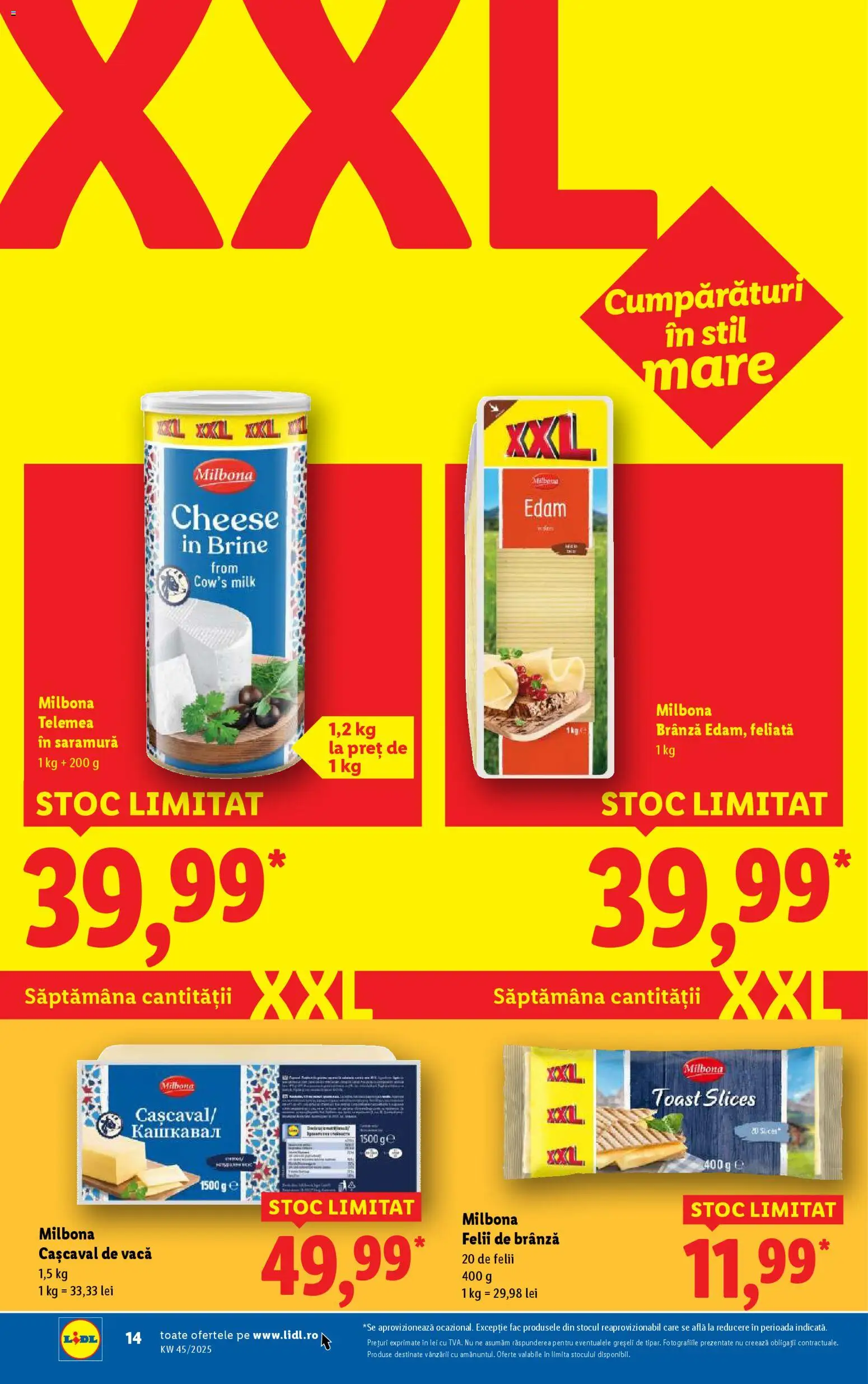Catalog LIDL 3 - 8 Noiembrie 2025 | Pagina 14 | Produse: Cașcaval, Brânză