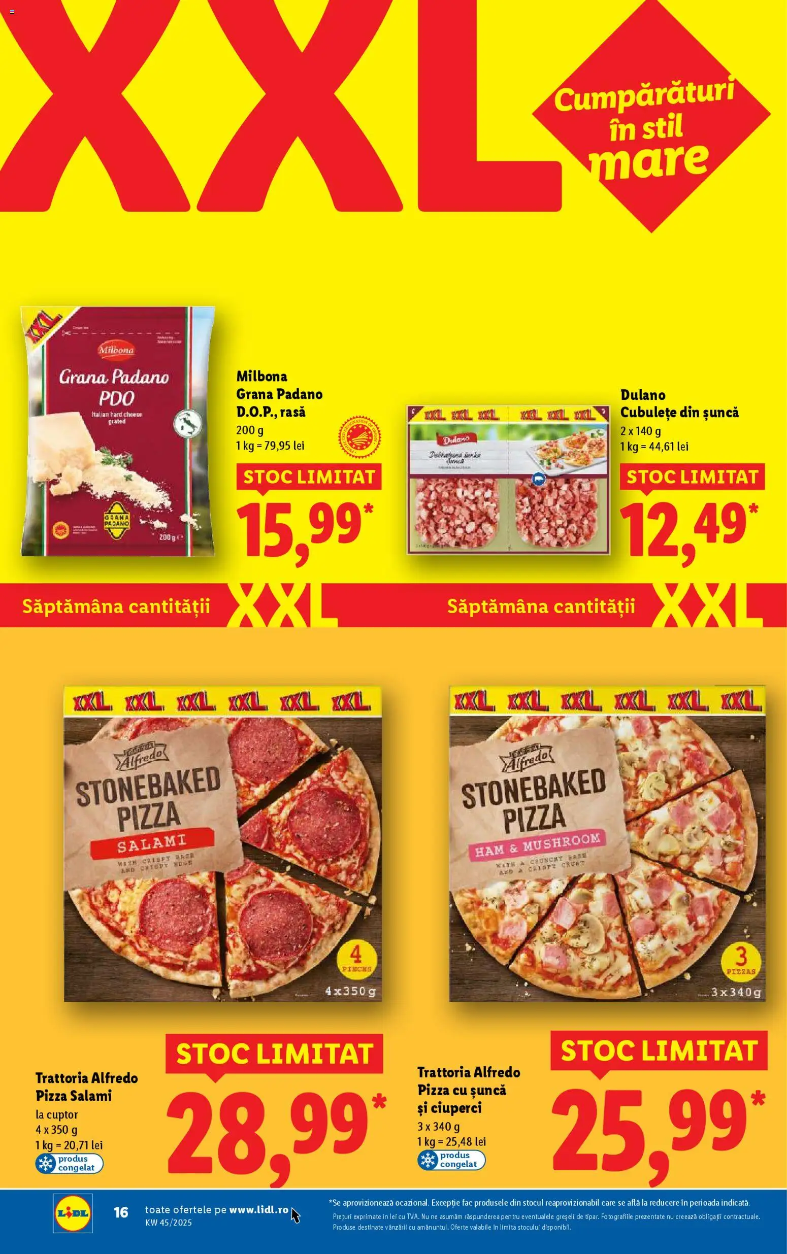 Catalog LIDL 3 - 8 Noiembrie 2025 | Pagina 16 | Produse: Cuptor, Ciuperci, Șuncă, Pizza
