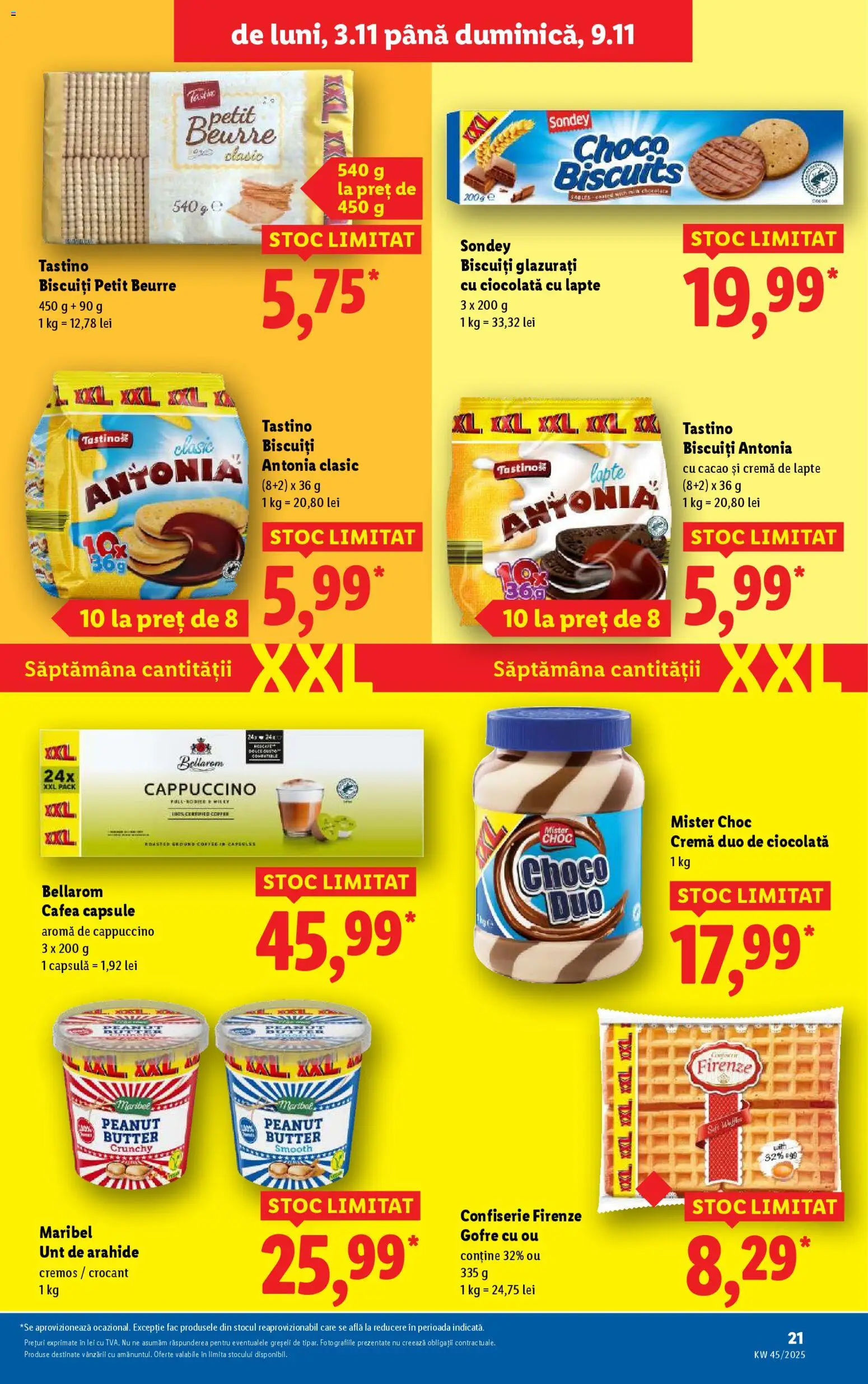 Catalog LIDL 3 - 8 Noiembrie 2025 | Pagina 21 | Produse: Unt, Ciocolată, Biscuiți, Ayakkabı düzenleyici