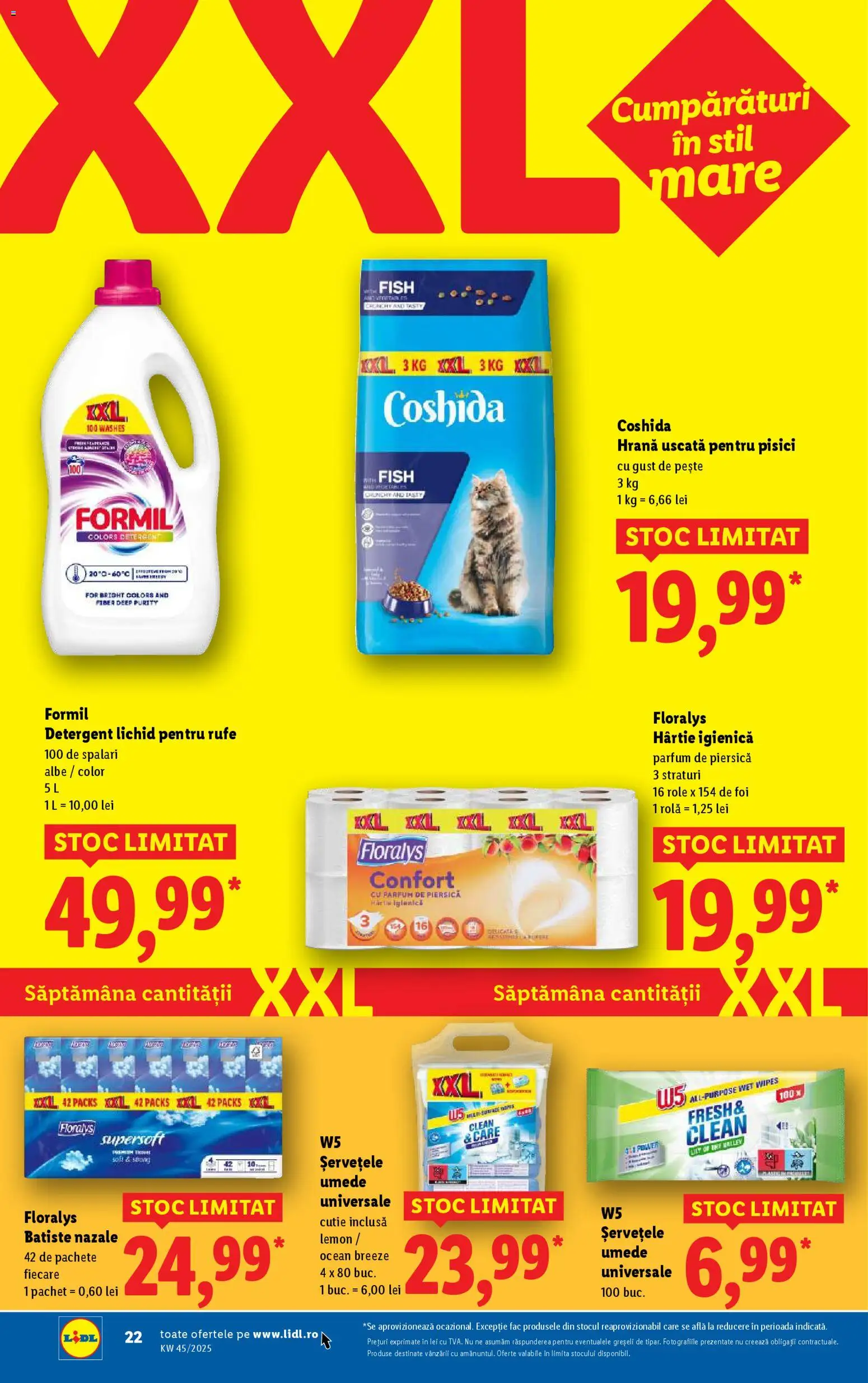 Catalog LIDL 3 - 8 Noiembrie 2025 | Pagina 22 | Produse: Pomelo, Cutie, Detergent, Șervețele umede