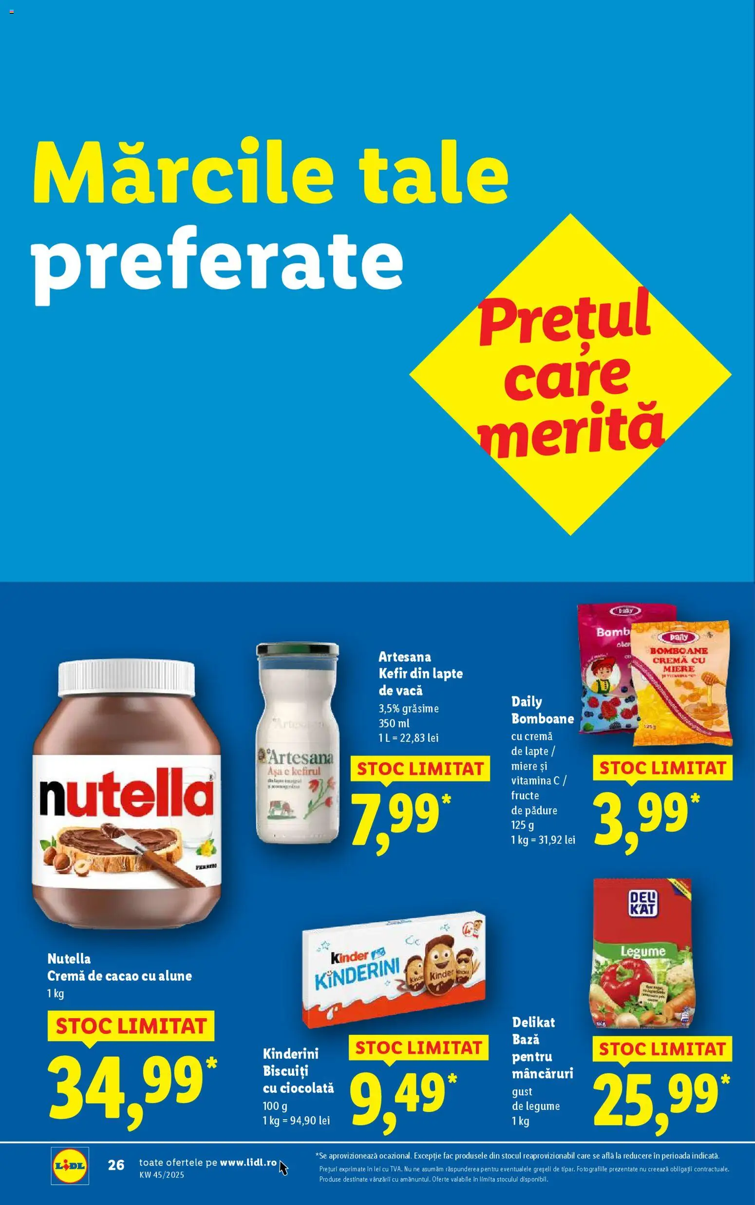 Catalog LIDL 3 - 8 Noiembrie 2025 | Pagina 26 | Produse: Alune, Ciocolată, Bomboane, Fructe