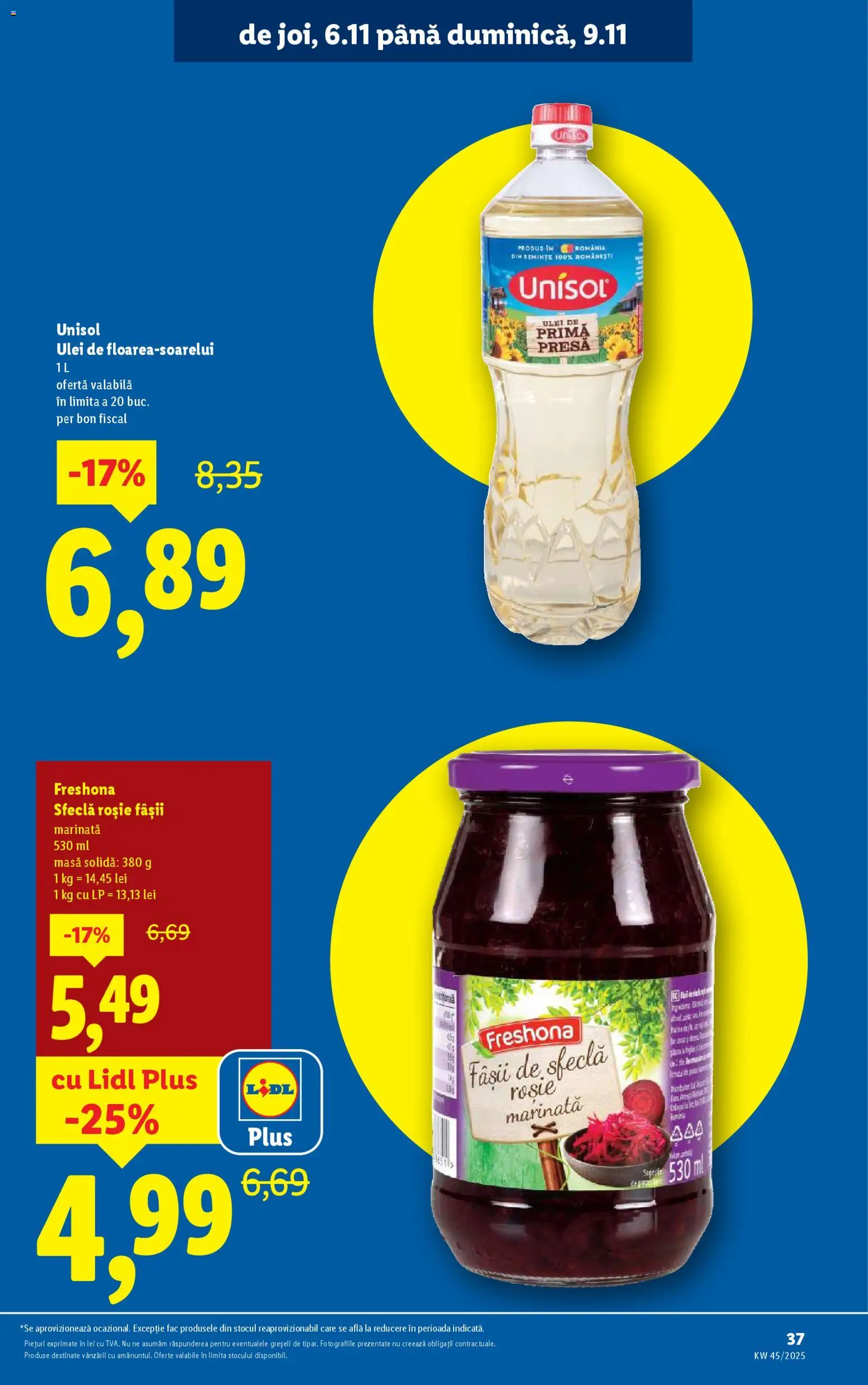 Catalog LIDL 3 - 8 Noiembrie 2025 | Pagina 37 | Produse: Presă, Masă, Ulei, Sfeclă