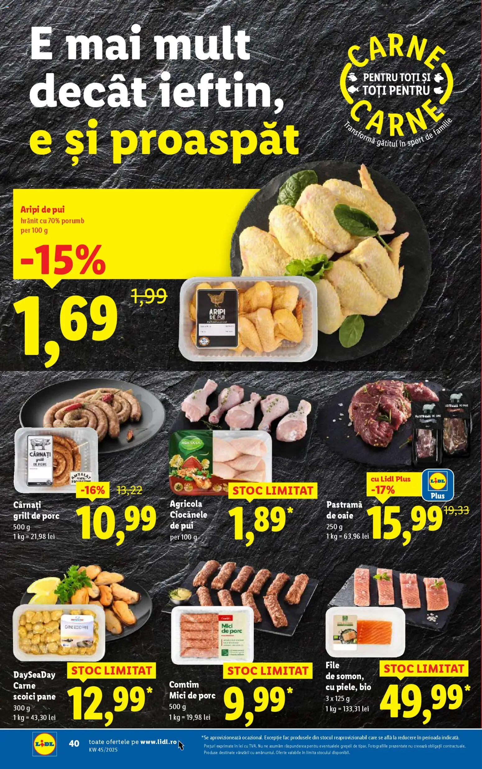 Catalog LIDL 3 - 8 Noiembrie 2025 | Pagina 40 | Produse: Grill, Hacıyatmaz Kedi Oyuncağı, Porumb, Cârnați