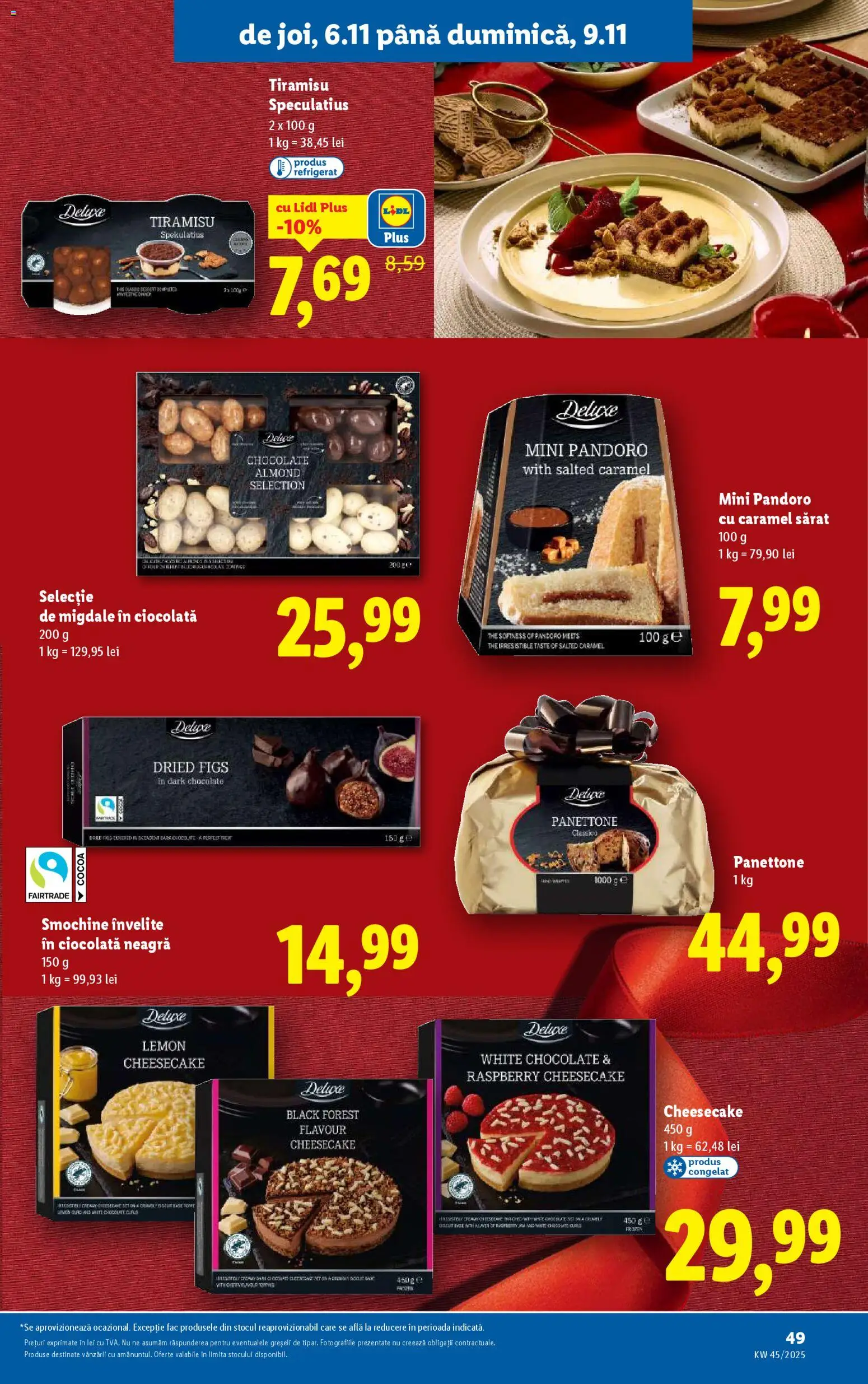 Catalog LIDL 3 - 8 Noiembrie 2025 | Pagina 49 | Produse: Migdale, Tiramisu, Ciocolată