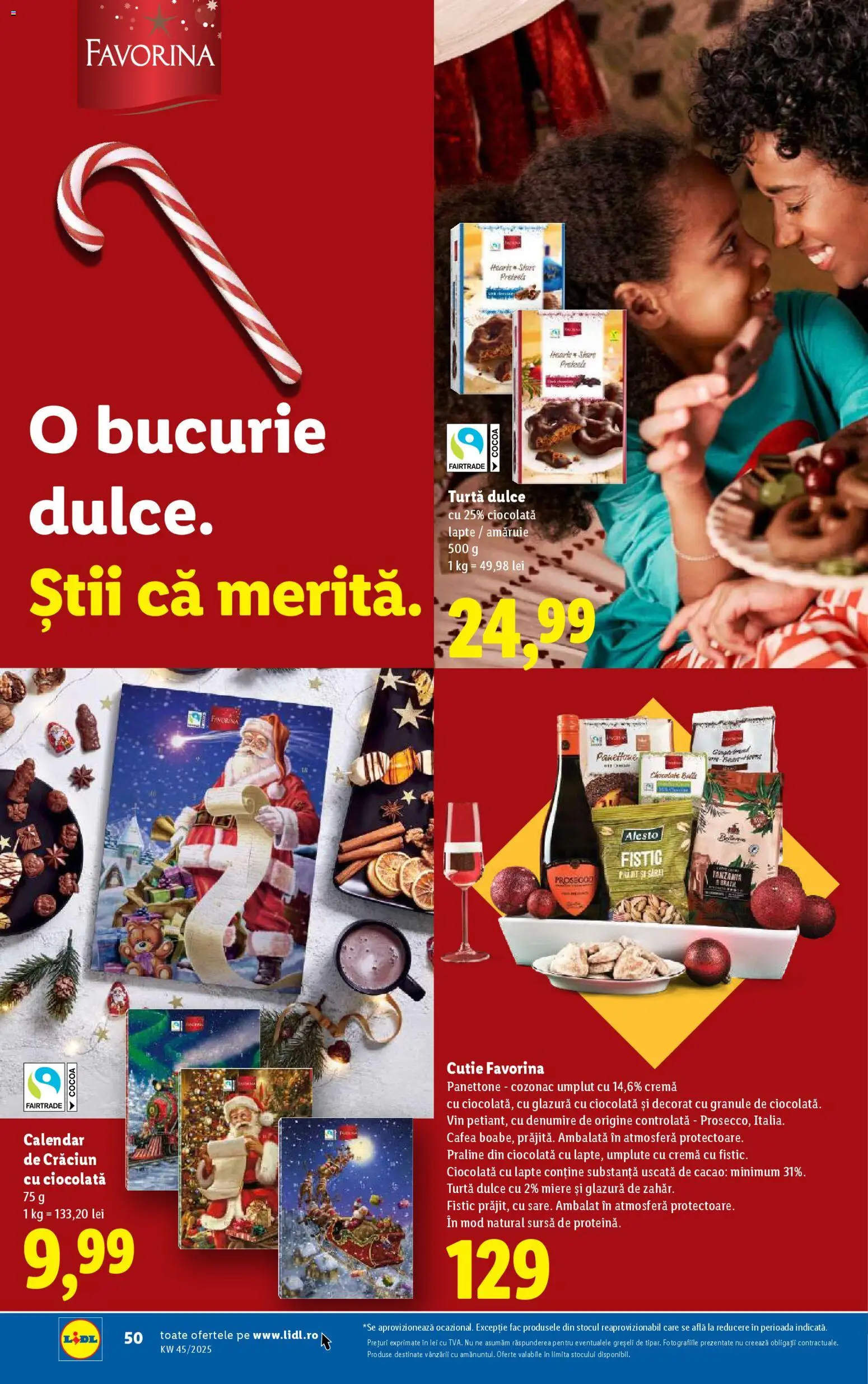 Catalog LIDL 3 - 8 Noiembrie 2025 | Pagina 50 | Produse: Lapte, Cremă, Ciocolată, Turtă dulce