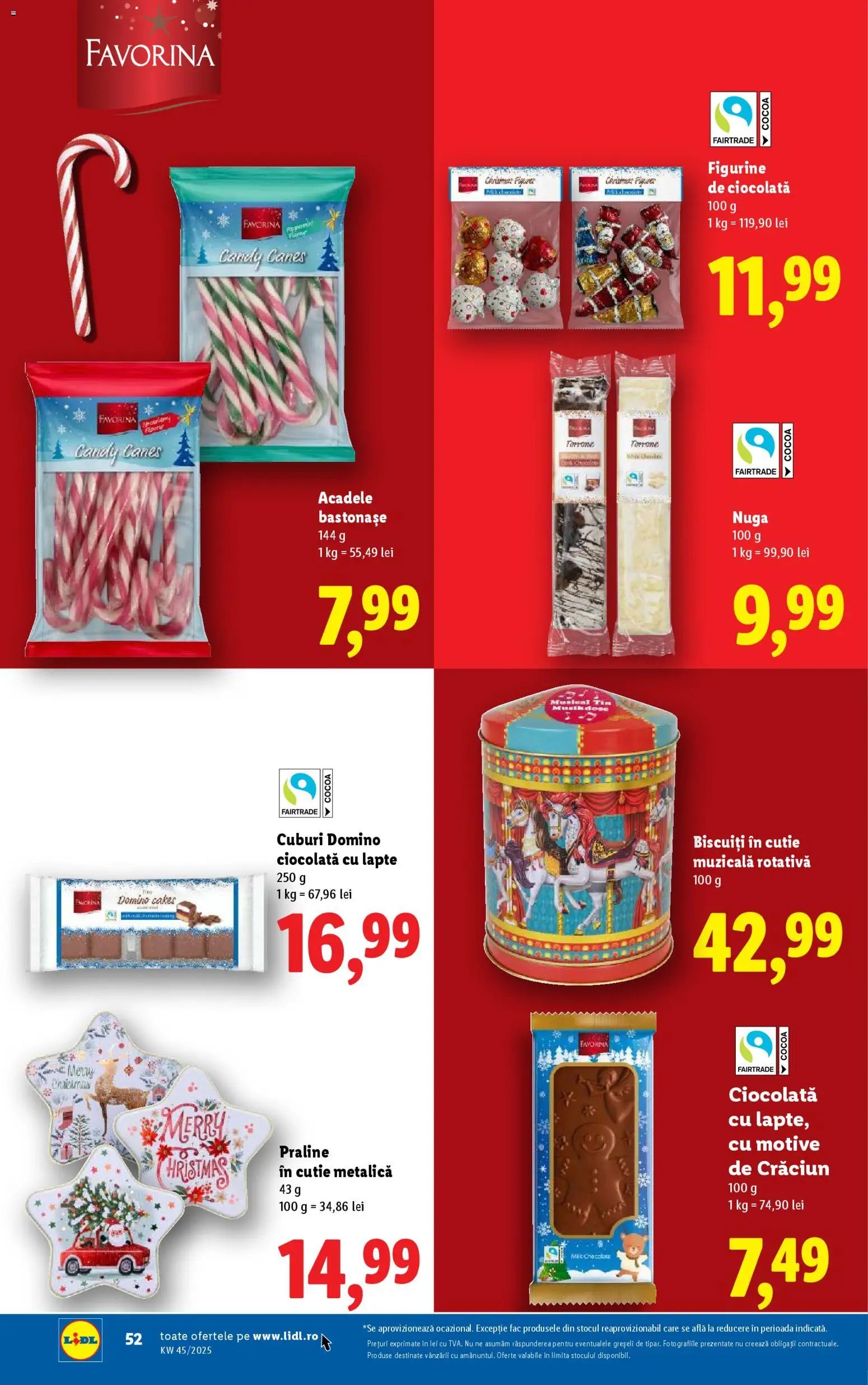 Catalog LIDL 3 - 8 Noiembrie 2025 | Pagina 52 | Produse: Cutie, Praline, Lapte, Ciocolată