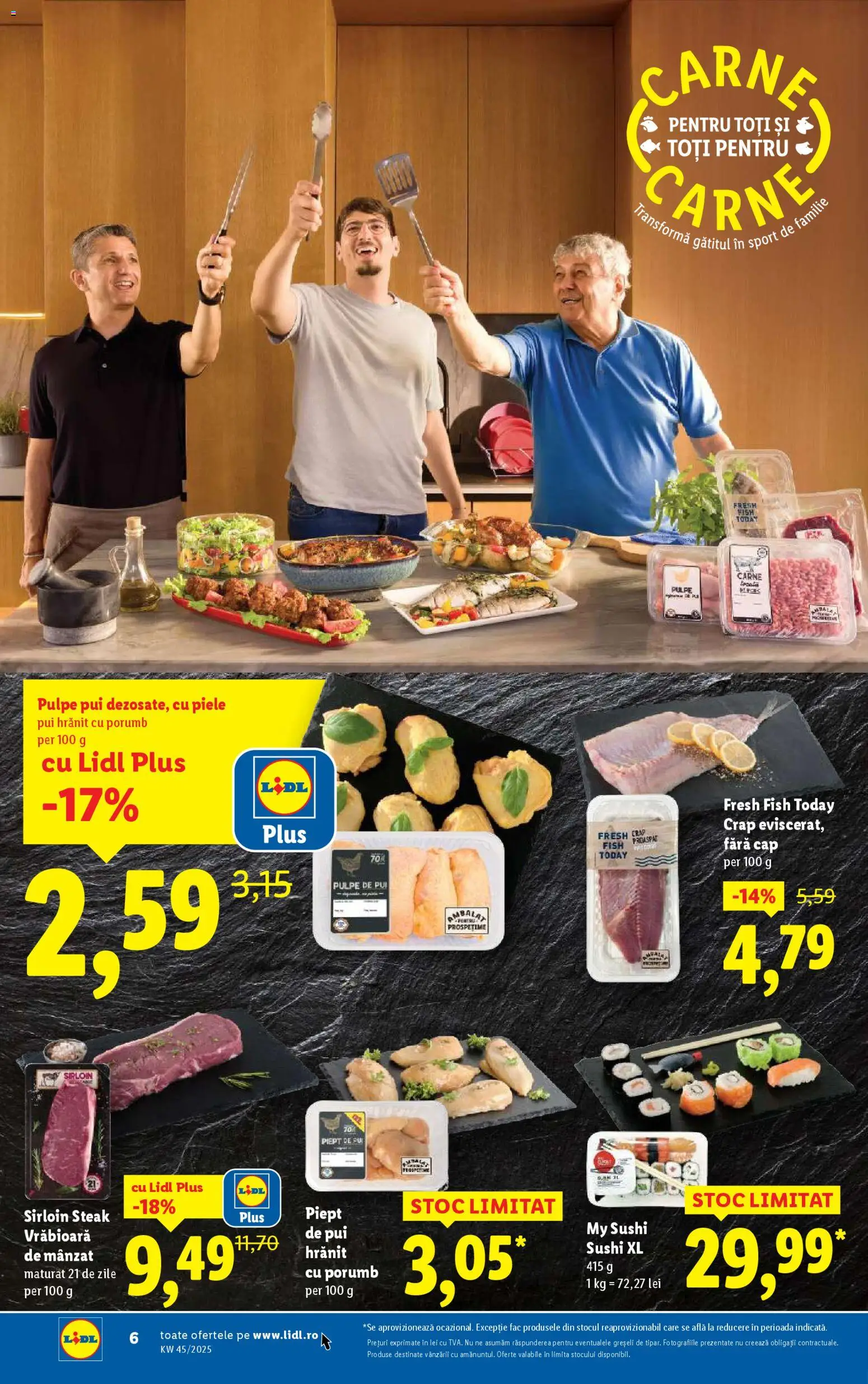 Catalog LIDL 3 - 8 Noiembrie 2025 | Pagina 6 | Produse: Hacıyatmaz Kedi Oyuncağı, Sushi, Porumb