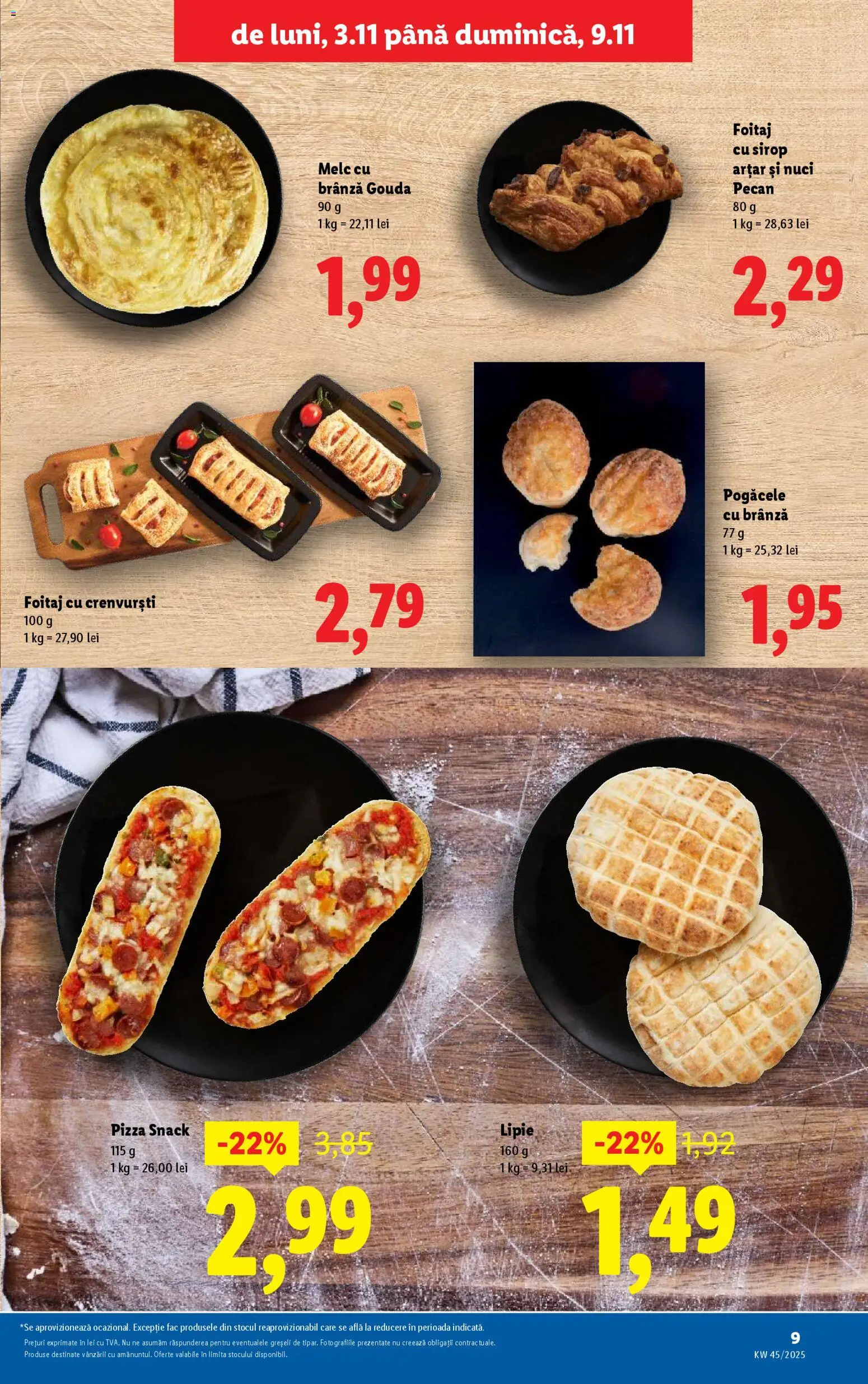 Catalog LIDL 3 - 8 Noiembrie 2025 | Pagina 9 | Produse: Brânză, Pizza, Sirop, Nuci