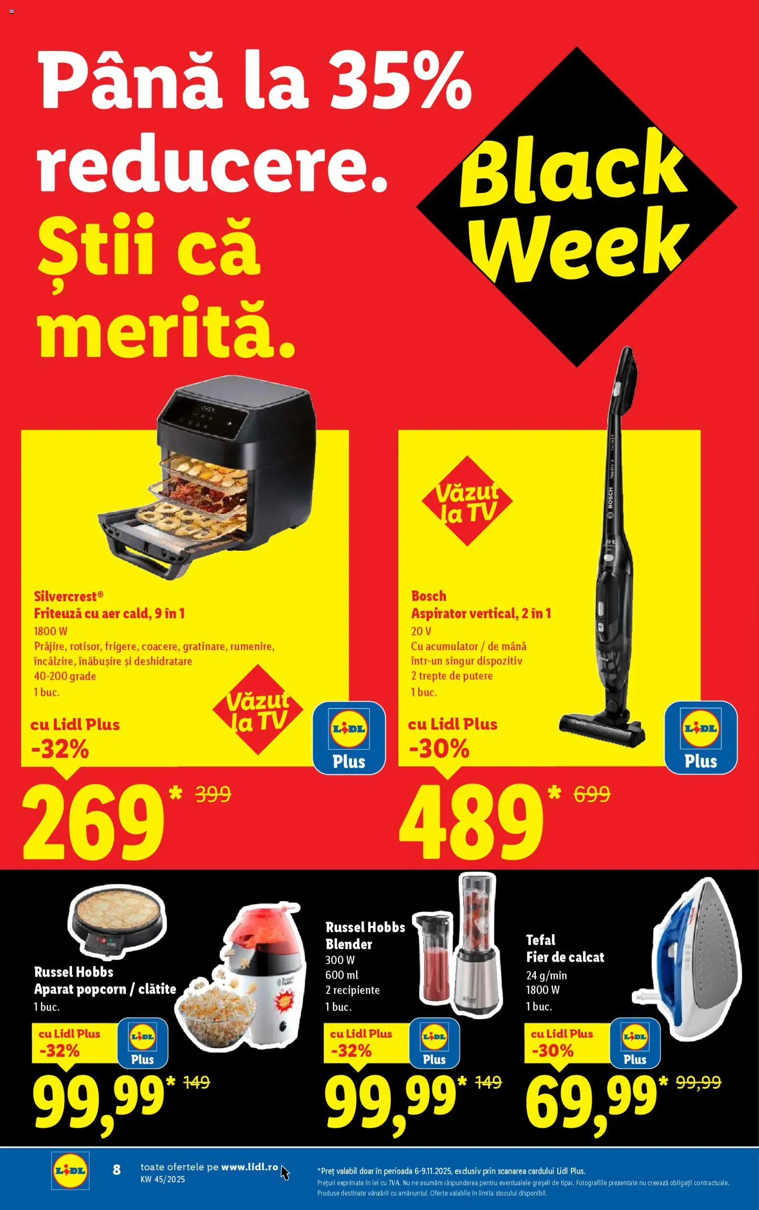 Catalog LIDL 3 - 8 Noiembrie 2025 | Pagina 8 | Produse: Blender, Aspirator, Friteuză, Recipiente