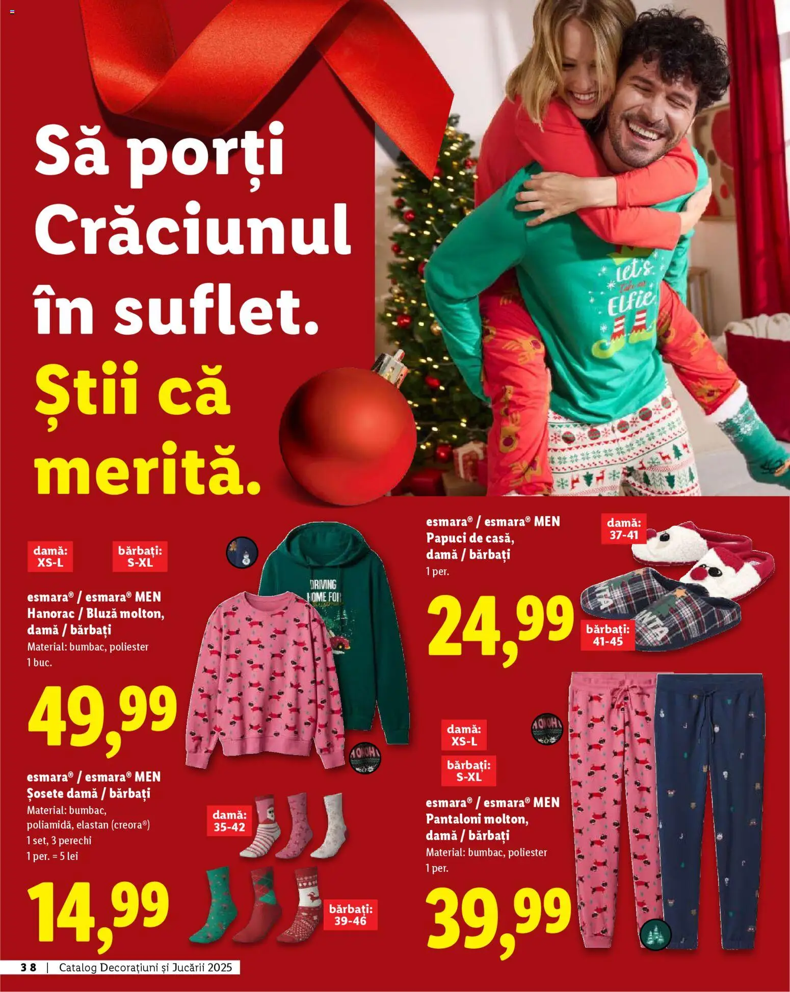 Catalog LIDL 6 Noiembrie - 30 Decembrie 2025 | Pagina 38 | Produse: Bluză, Pantaloni, Keşe, Papuci