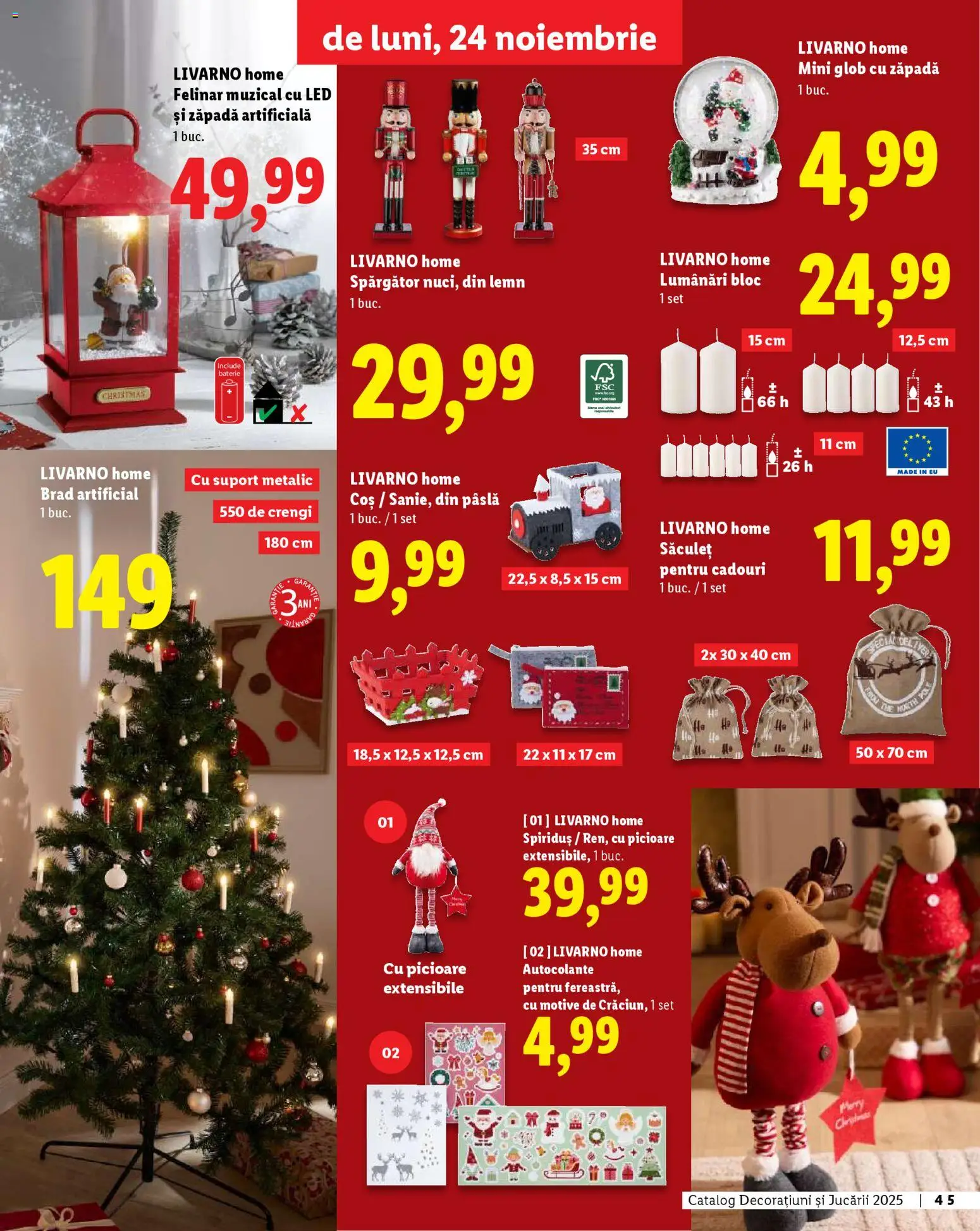 Catalog LIDL 6 Noiembrie - 30 Decembrie 2025 | Pagina 45 | Produse: Coș, Babak, Baterie, Felinar