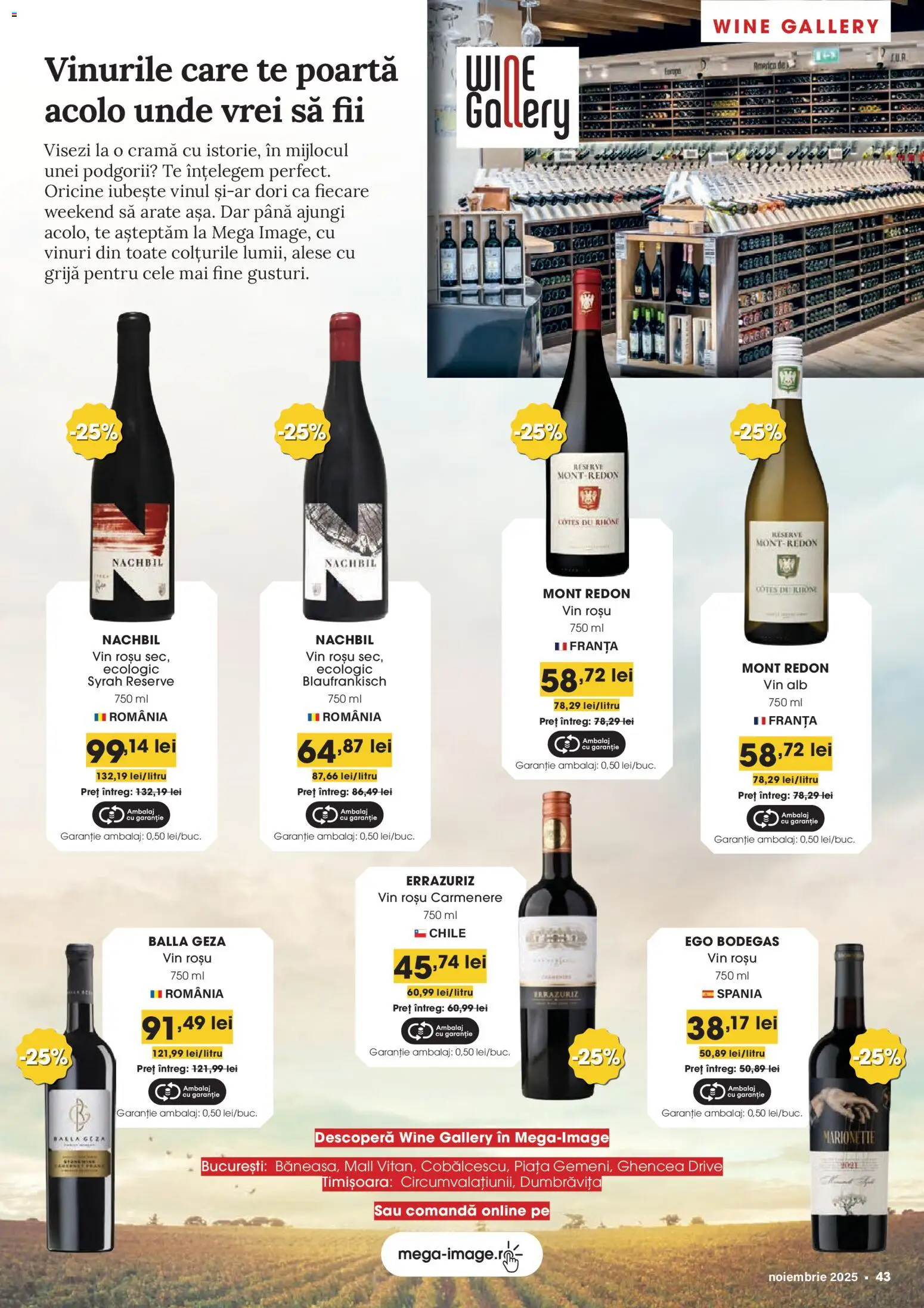Catalog Mega Image 30 Octombrie - 24 Noiembrie 2025 | Pagina 43 | Produse: Vin