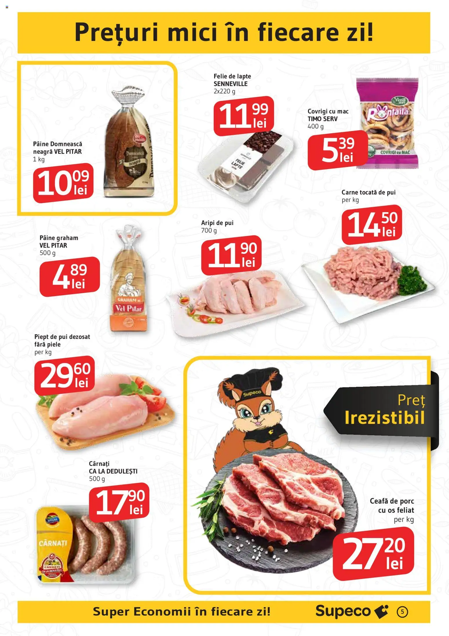 Catalog Supeco 30 Octombrie - 11 Noiembrie 2025 | Pagina 5 | Produse: Kedi Oyun Alanları, Lapte, Carne tocată, Cârnați