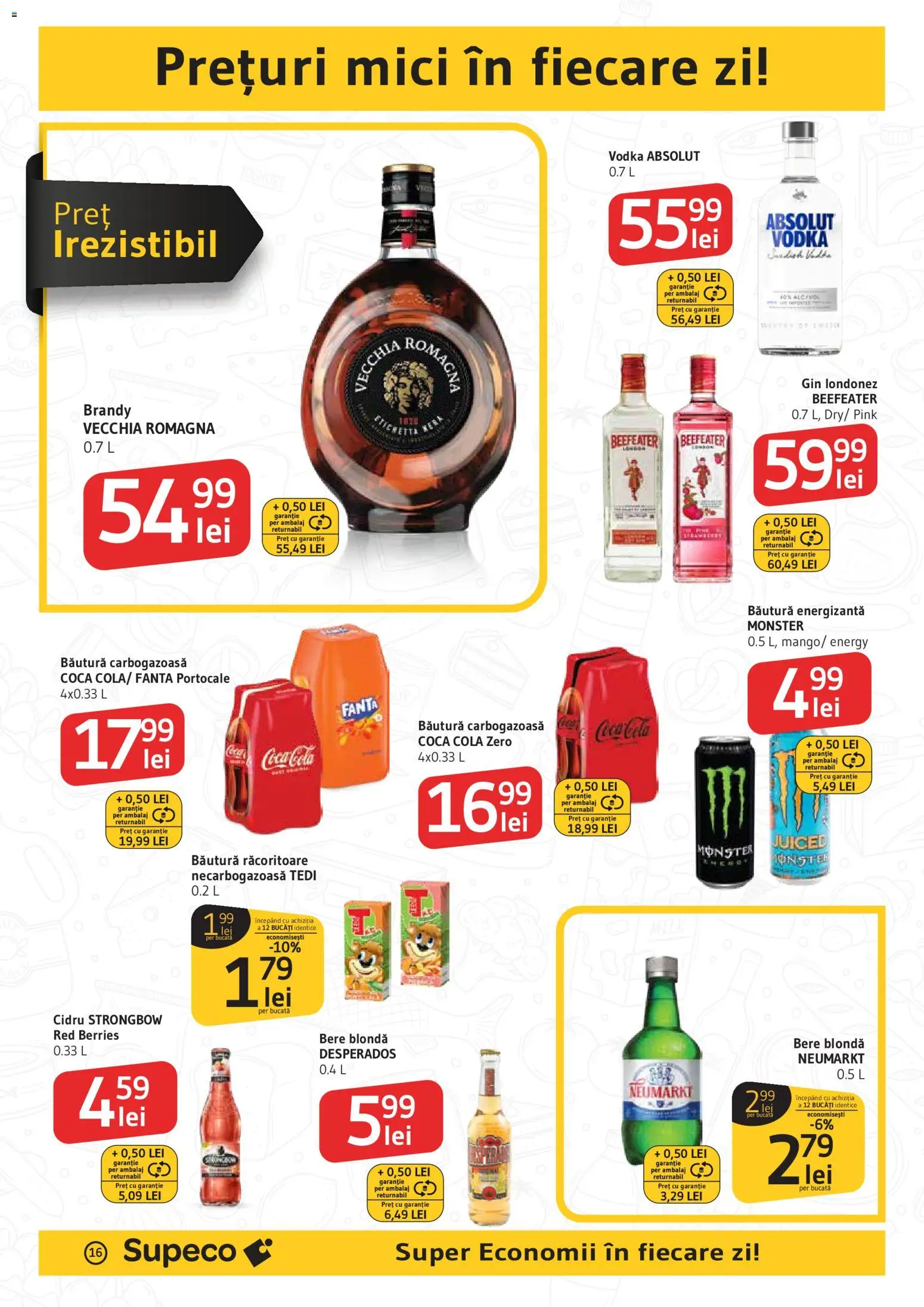 Catalog Supeco 29 Octombrie - 5 Noiembrie 2025 | Pagina 16 | Produse: Amerikan servis, Eğitim çantaları, Băutură energizantă, Vodka