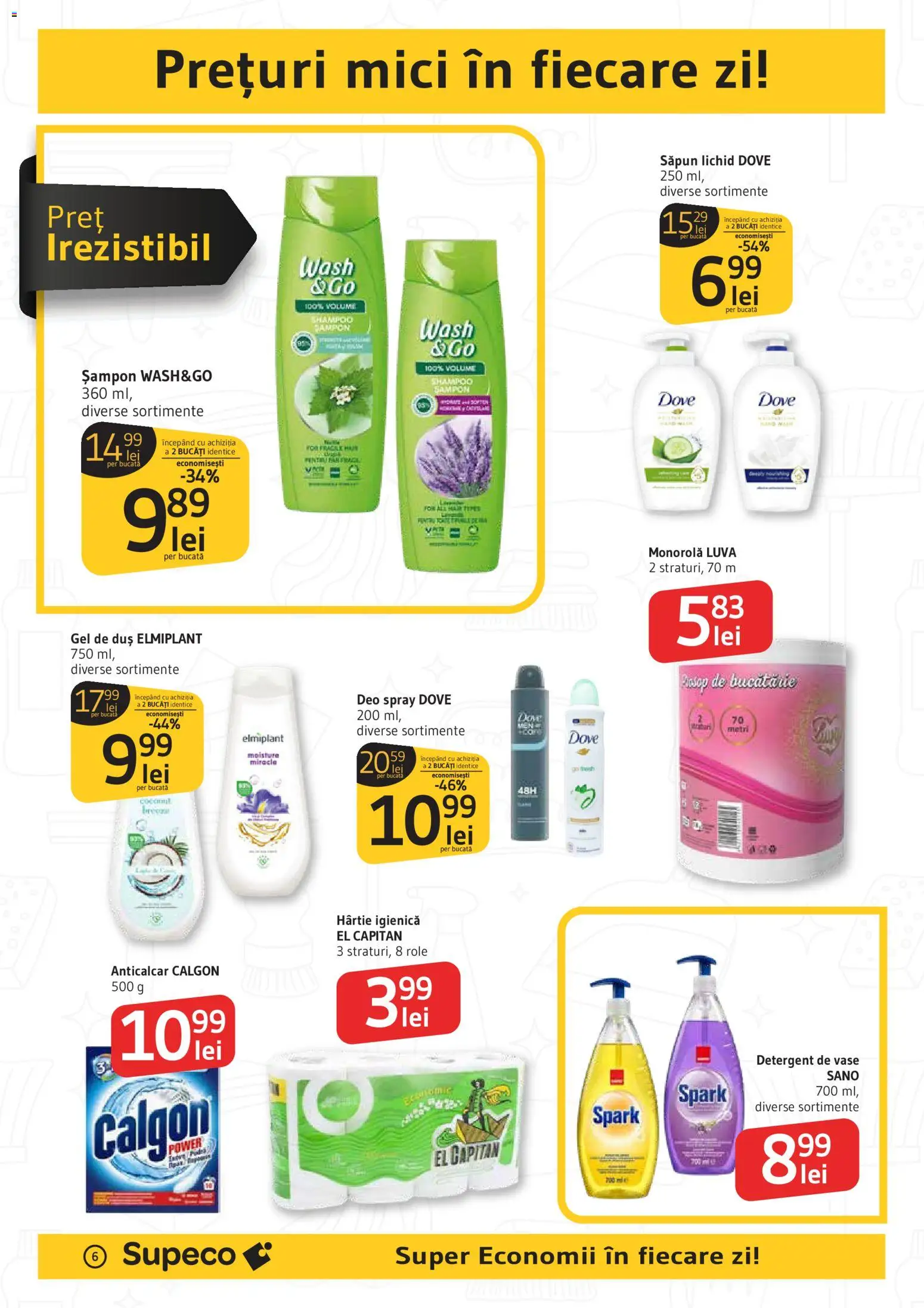Catalog Supeco 29 Octombrie - 5 Noiembrie 2025 | Pagina 6 | Produse: Role, Mici, Săpun, Detergent