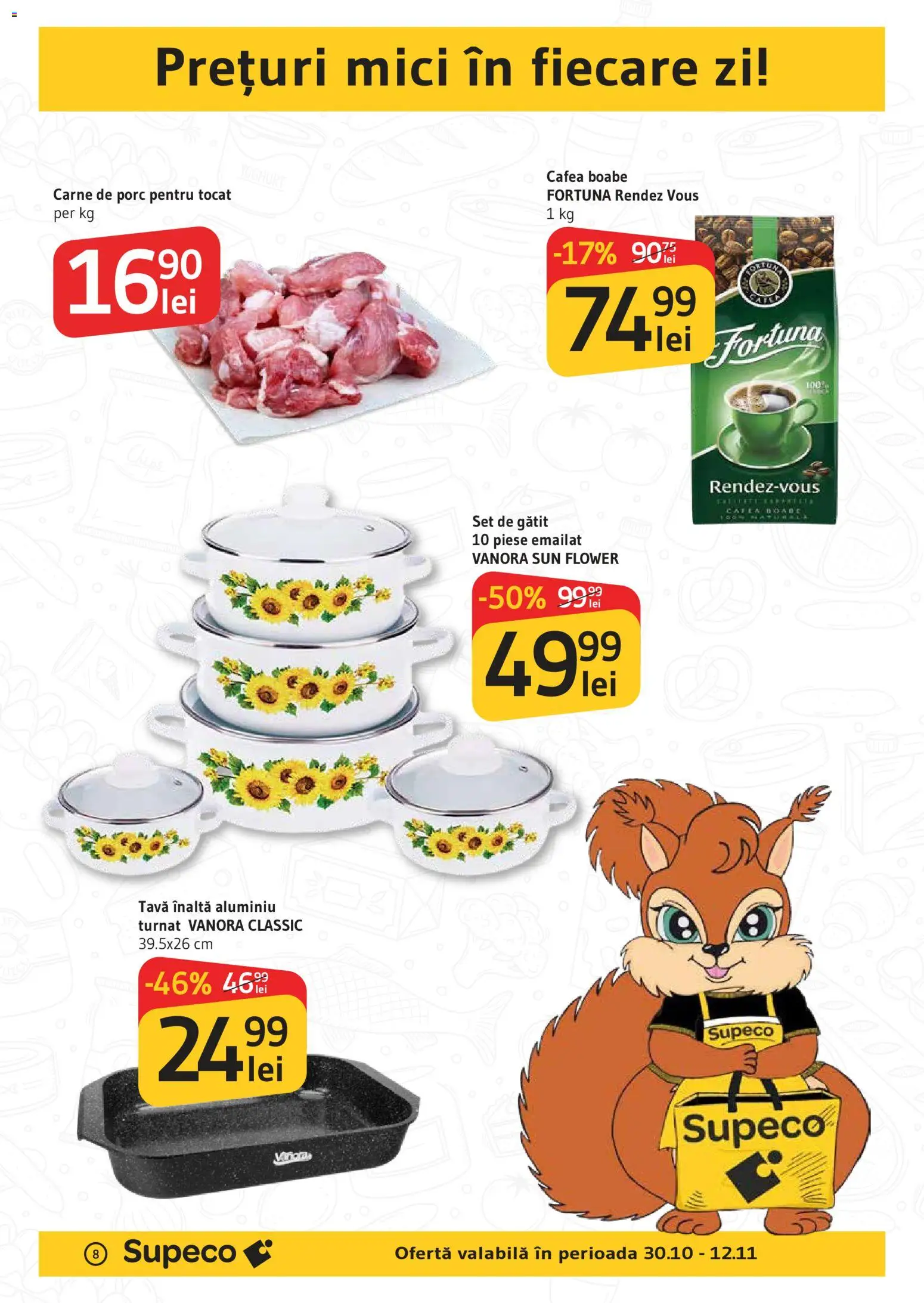Catalog Supeco 29 Octombrie - 5 Noiembrie 2025 | Pagina 8 | Produse: Mici, Cafea, Carne De Porc