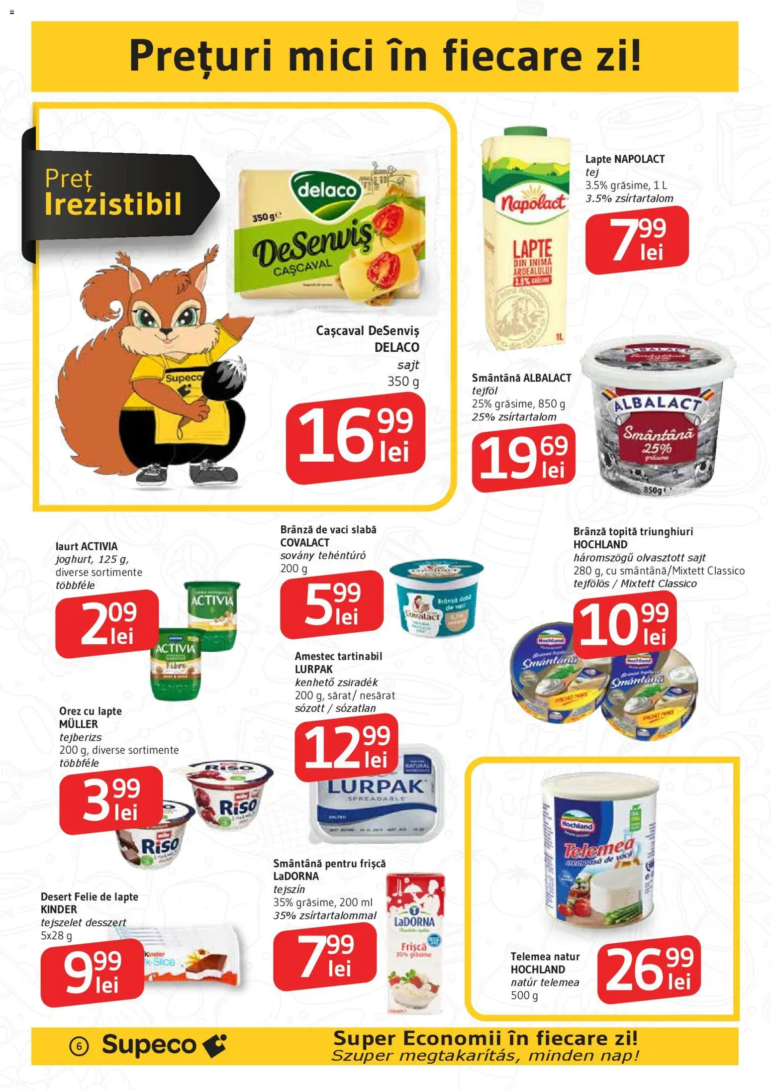 Catalog Supeco 30 Octombrie - 11 Noiembrie 2025 | Pagina 6 | Produse: Light Kedi Konservesi, Cașcaval, Kalem ucu, Lapte