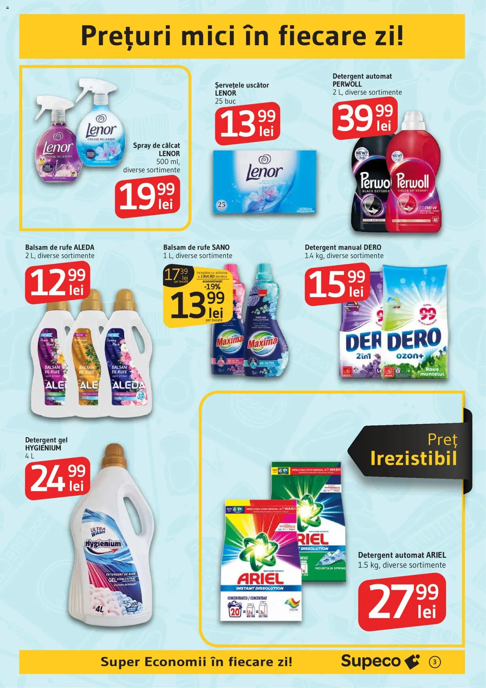 Catalog Supeco 30 Octombrie - 11 Noiembrie 2025 | Pagina 3 | Produse: Kedi Ödül Oyuncakları, Mici, Balsam, Detergent