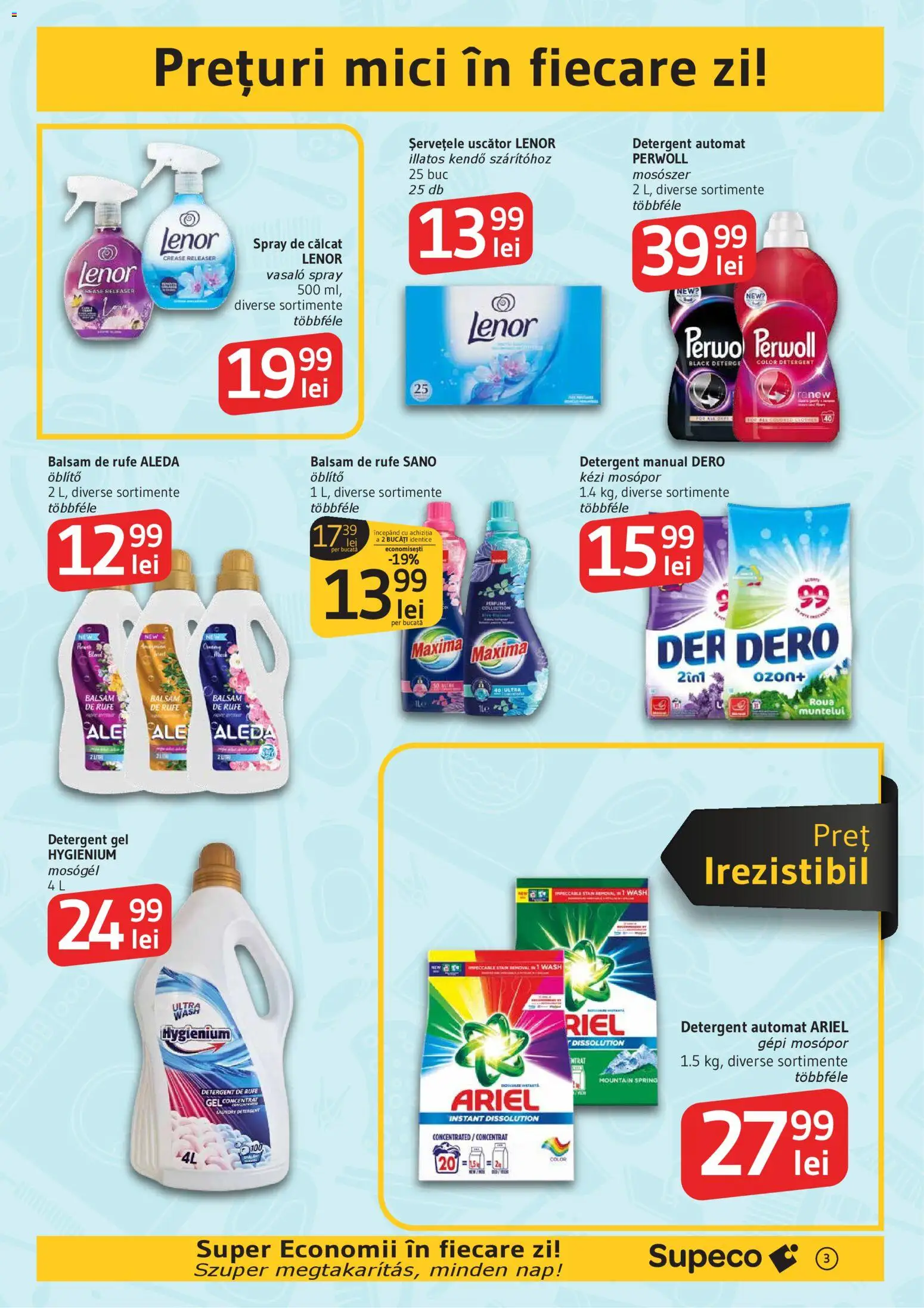 Catalog Supeco 30 Octombrie - 11 Noiembrie 2025 | Pagina 3 | Produse: Kedi Ödül Oyuncakları, Mici, Balsam, Detergent