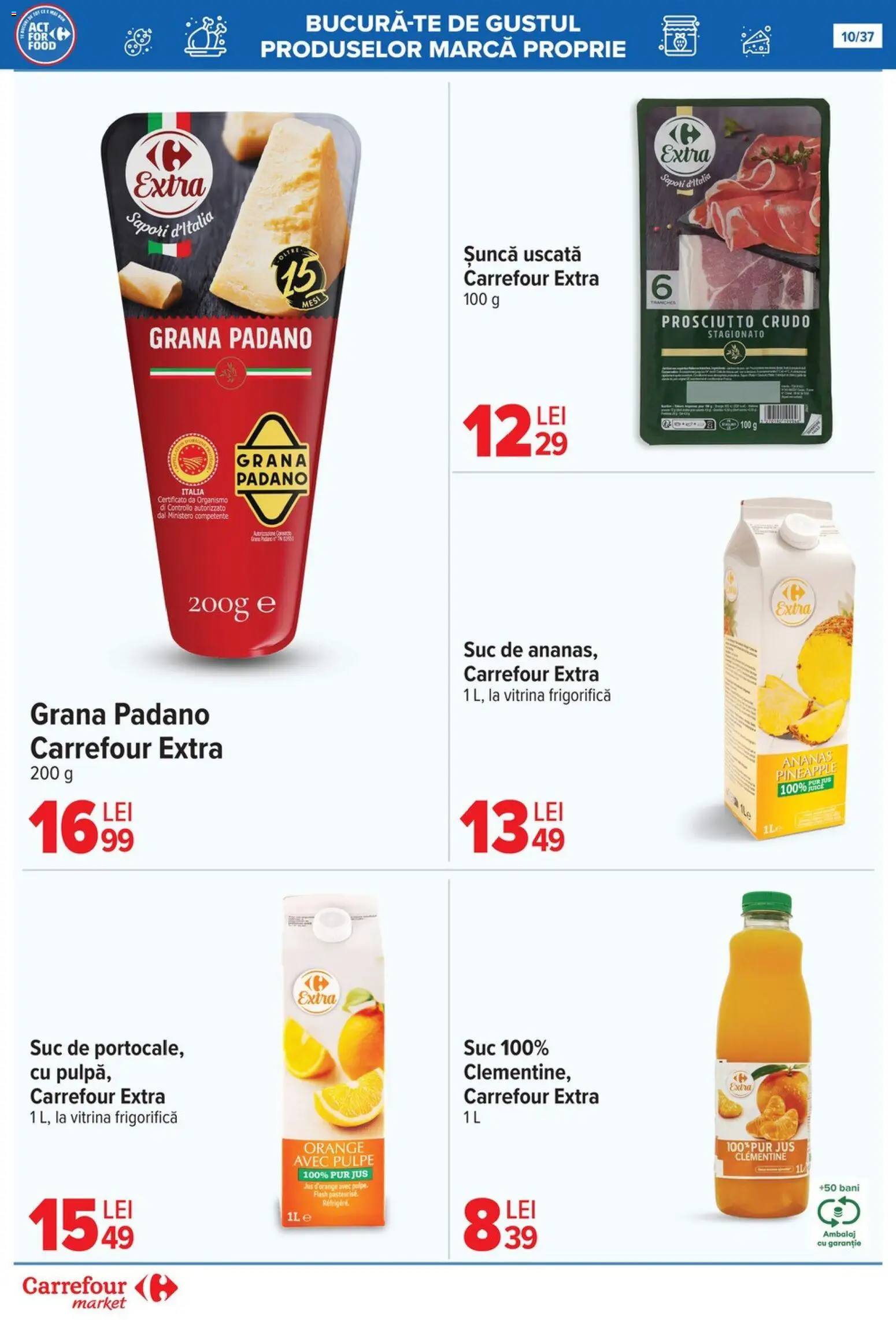 Catalog Carrefour 29 Octombrie - 3 Noiembrie 2025 | Pagina 13 | Produse: Vitrină, Șuncă, Suc, Ananas