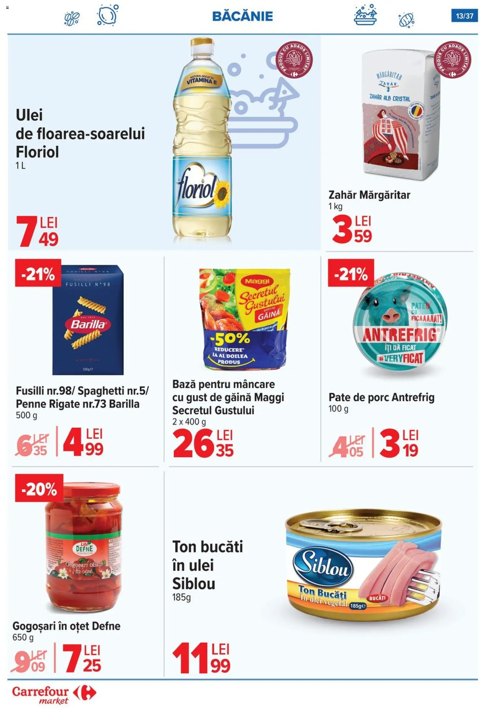 Catalog Carrefour 29 Octombrie - 3 Noiembrie 2025 | Pagina 16 | Produse: Pate, Ulei, Oțet, Zahăr