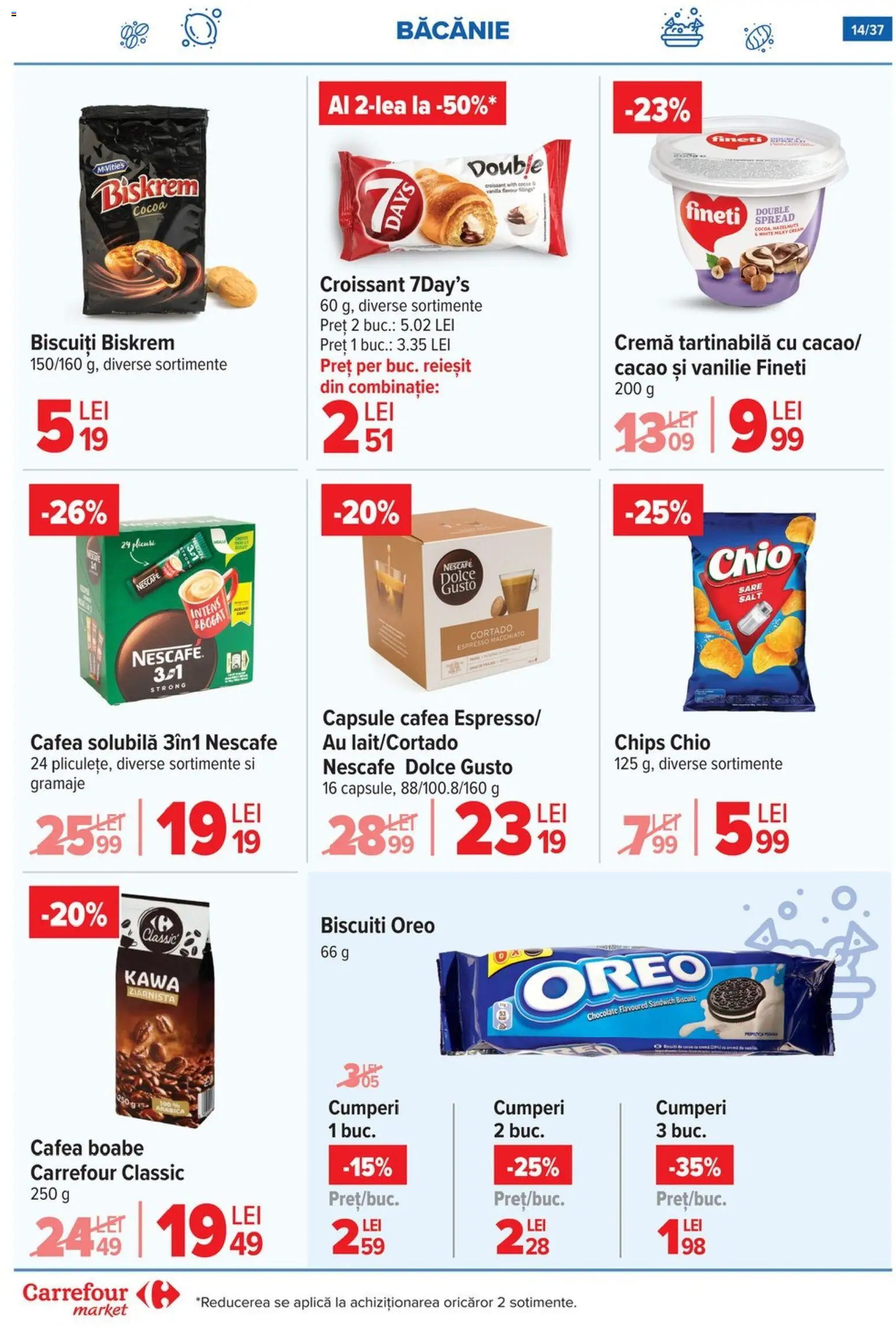 Catalog Carrefour 29 Octombrie - 3 Noiembrie 2025 | Pagina 17 | Produse: Cremă, Cafea, Cacao, Biscuiți