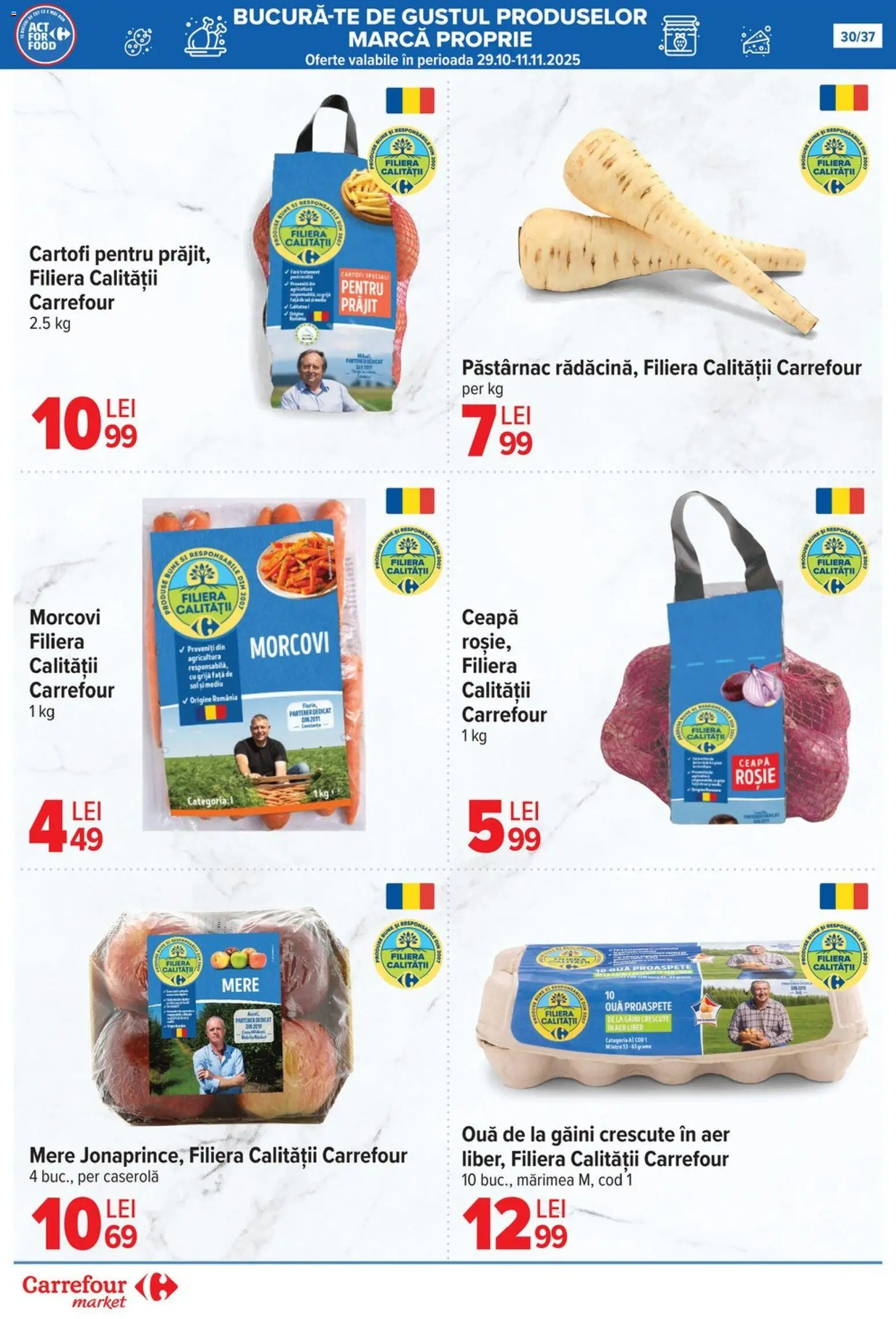 Catalog Carrefour 29 Octombrie - 3 Noiembrie 2025 | Pagina 33 | Produse: Press Kemik, Ouă, Morcovi, Cartofi