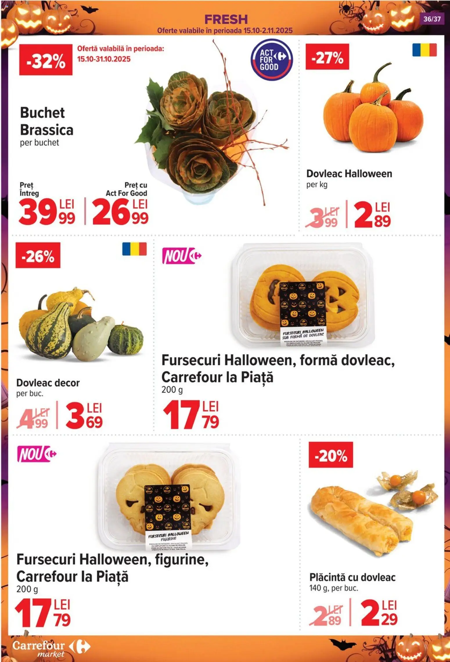 Catalog Carrefour 29 Octombrie - 3 Noiembrie 2025 | Pagina 39 | Produse: Dovleac, Plăcintă