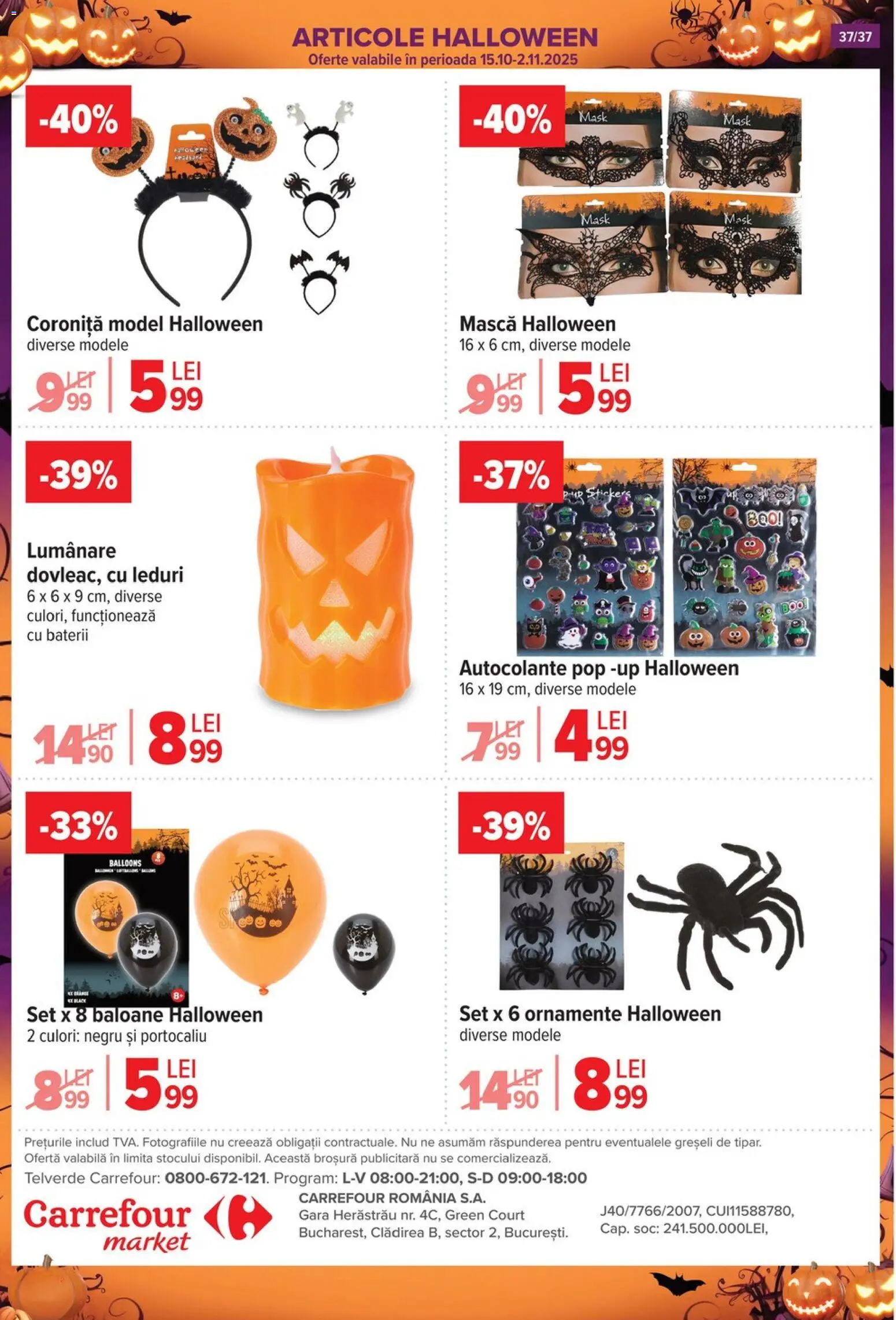 Catalog Carrefour 29 Octombrie - 3 Noiembrie 2025 | Pagina 40 | Produse: Lumânare, Baterii