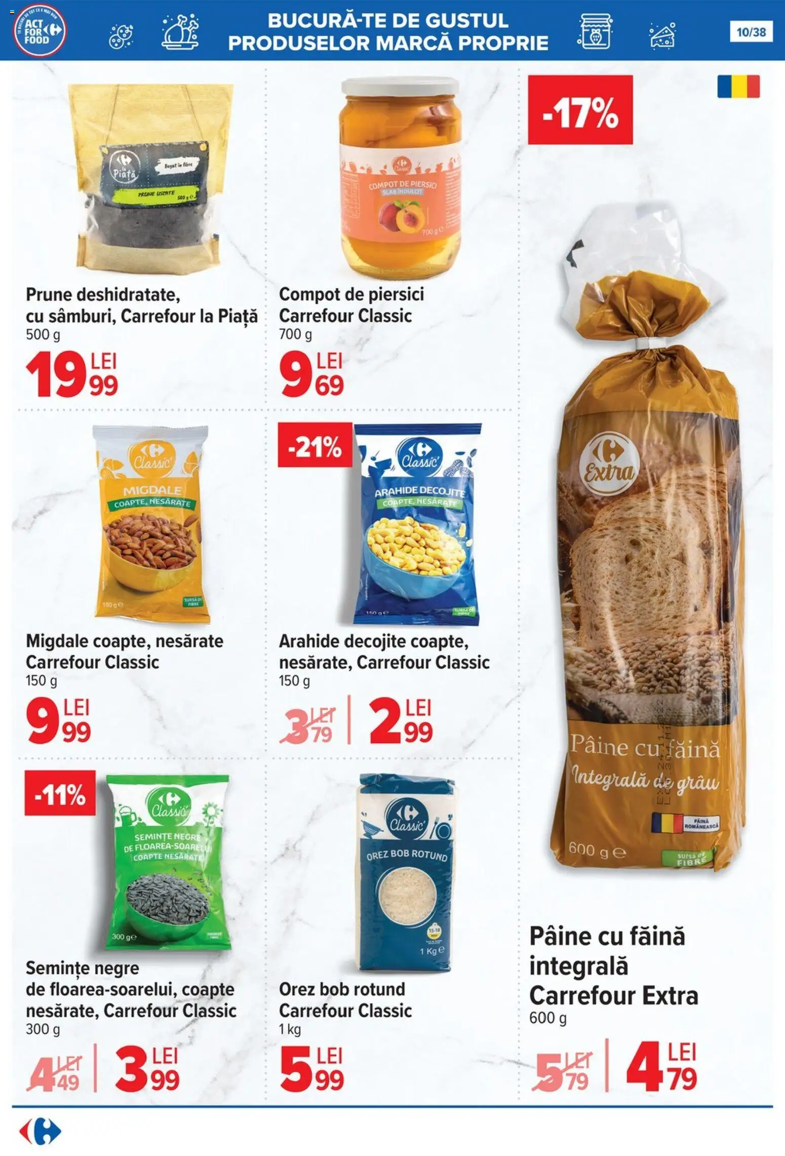 Catalog Carrefour 29 Octombrie - 10 Noiembrie 2025 | Pagina 10 | Produse: Arahide, Făină, Prune, Compot