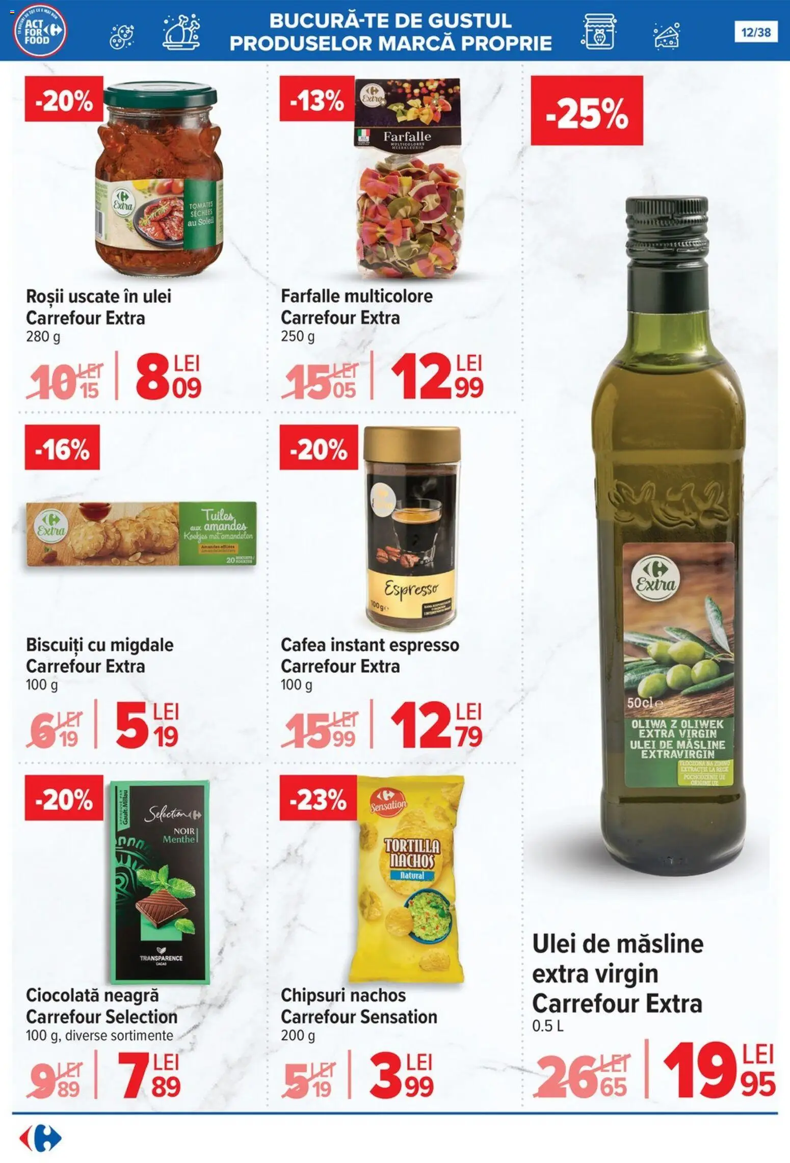 Catalog Carrefour 29 Octombrie - 10 Noiembrie 2025 | Pagina 12 | Produse: Migdale, Ulei, Cafea, Chipsuri