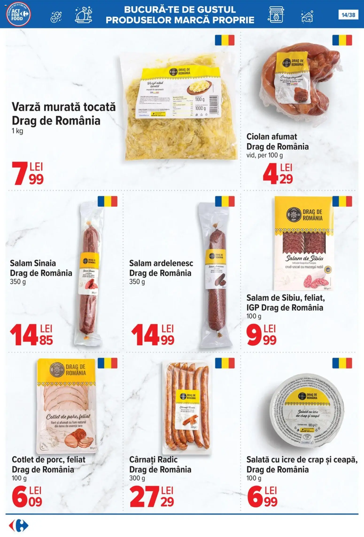 Catalog Carrefour 29 Octombrie - 10 Noiembrie 2025 | Pagina 14 | Produse: Varză, Lait de coco, Salam, Cârnați
